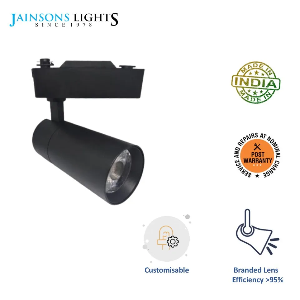 15w Cob Track Light 6007 Black body