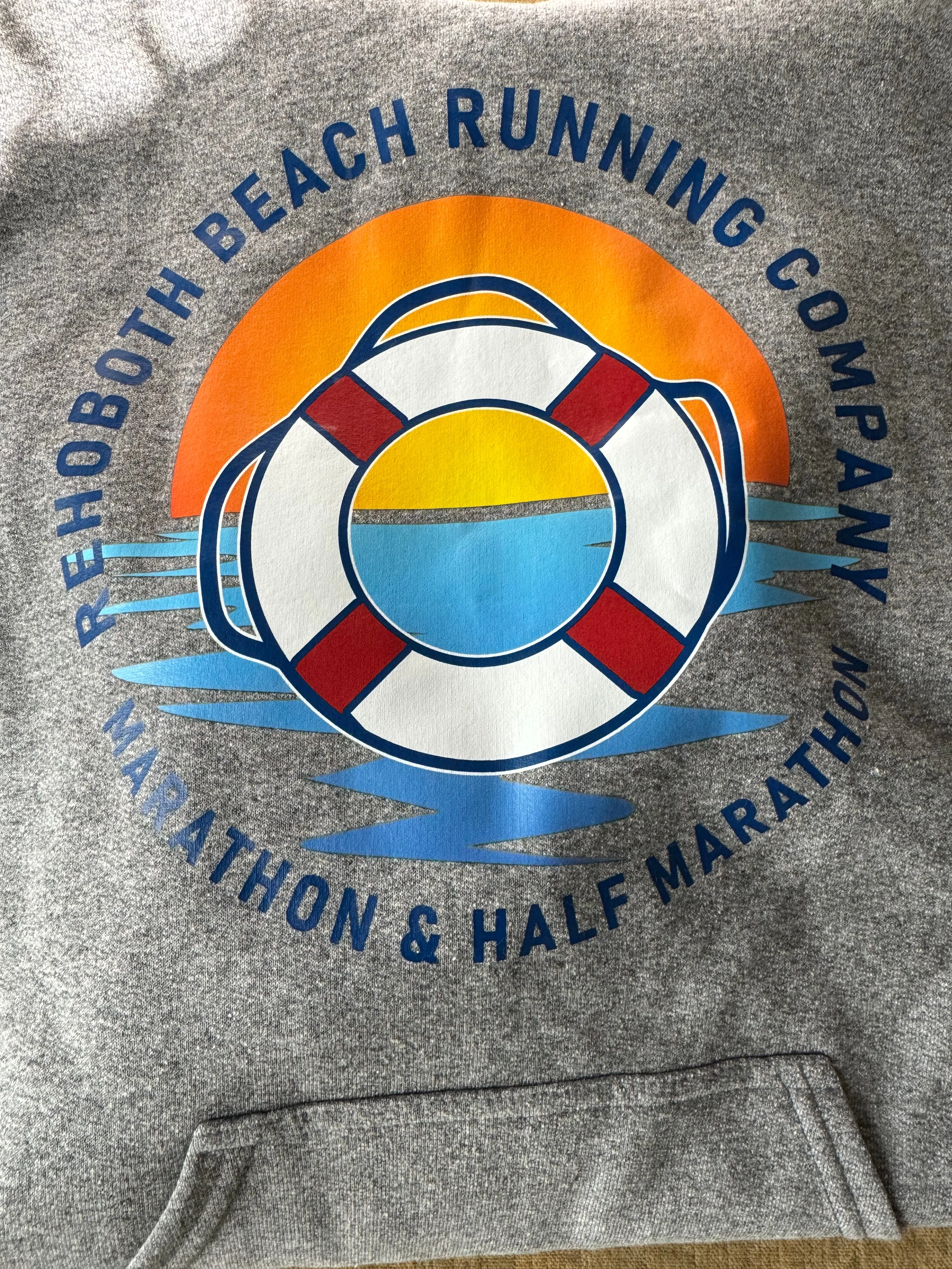 1- Rehoboth Marathon & Half Marathon sunrise Hoodie-no date