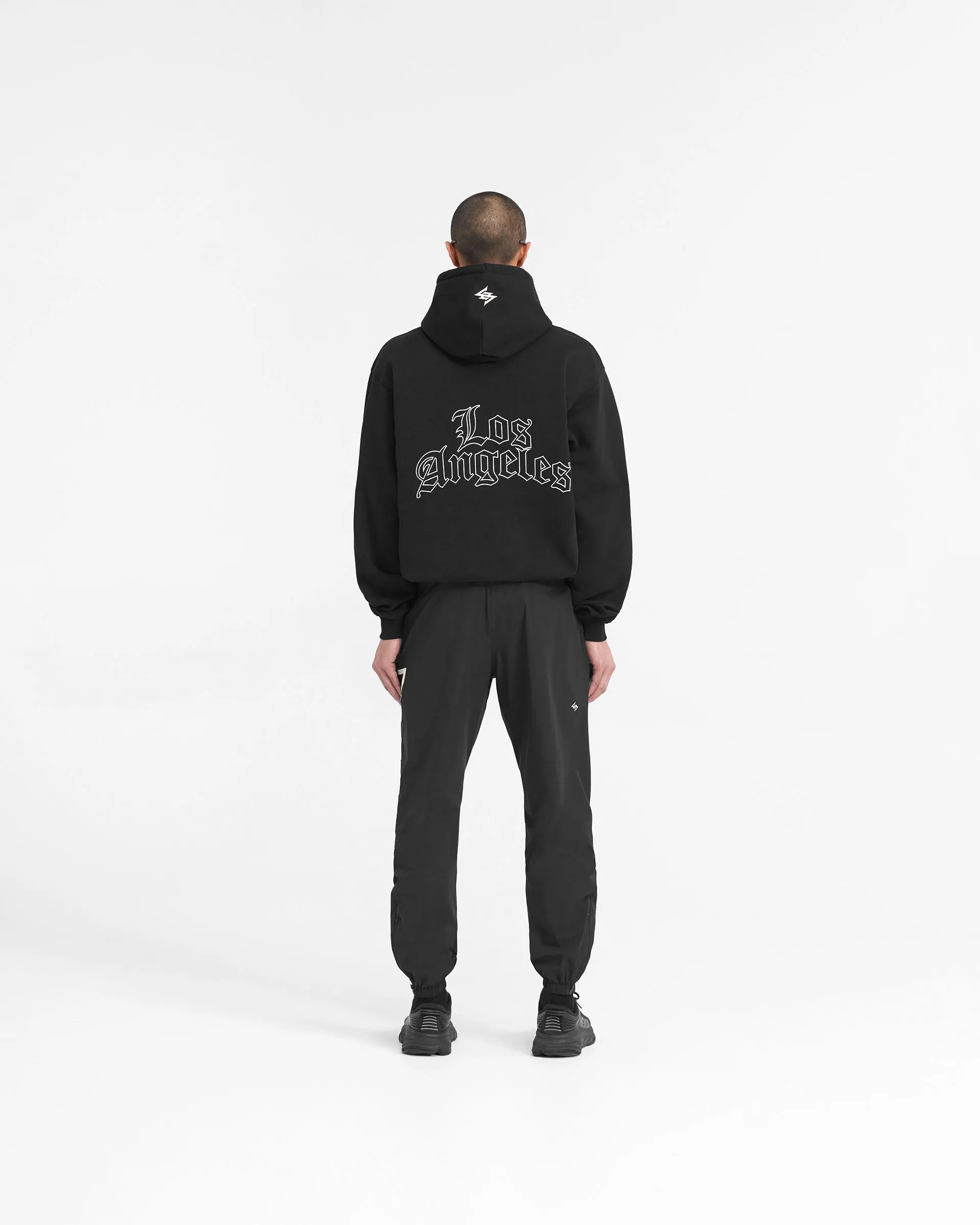 247 LA Marathon Oversized Hoodie - Black