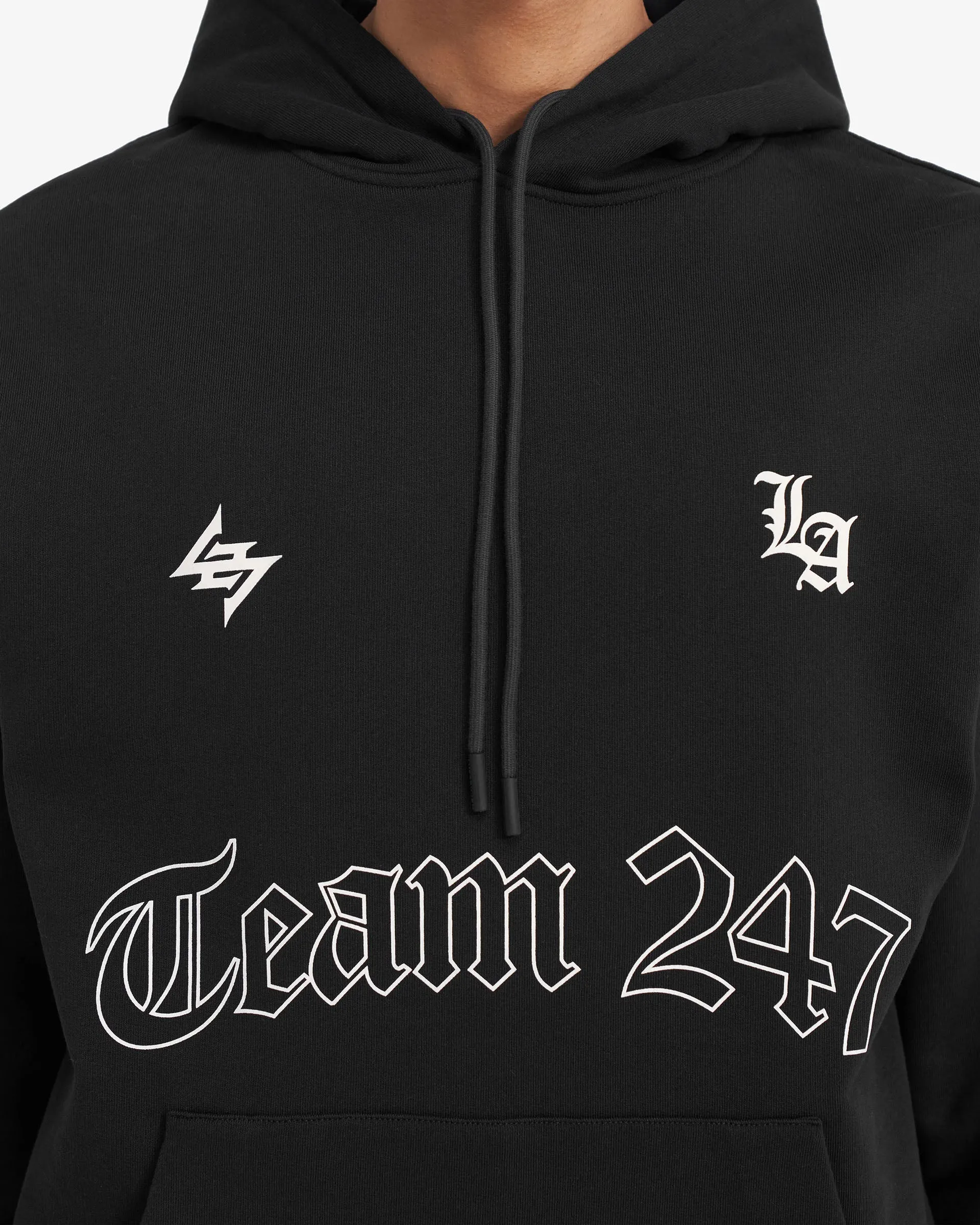 247 LA Marathon Oversized Hoodie - Black