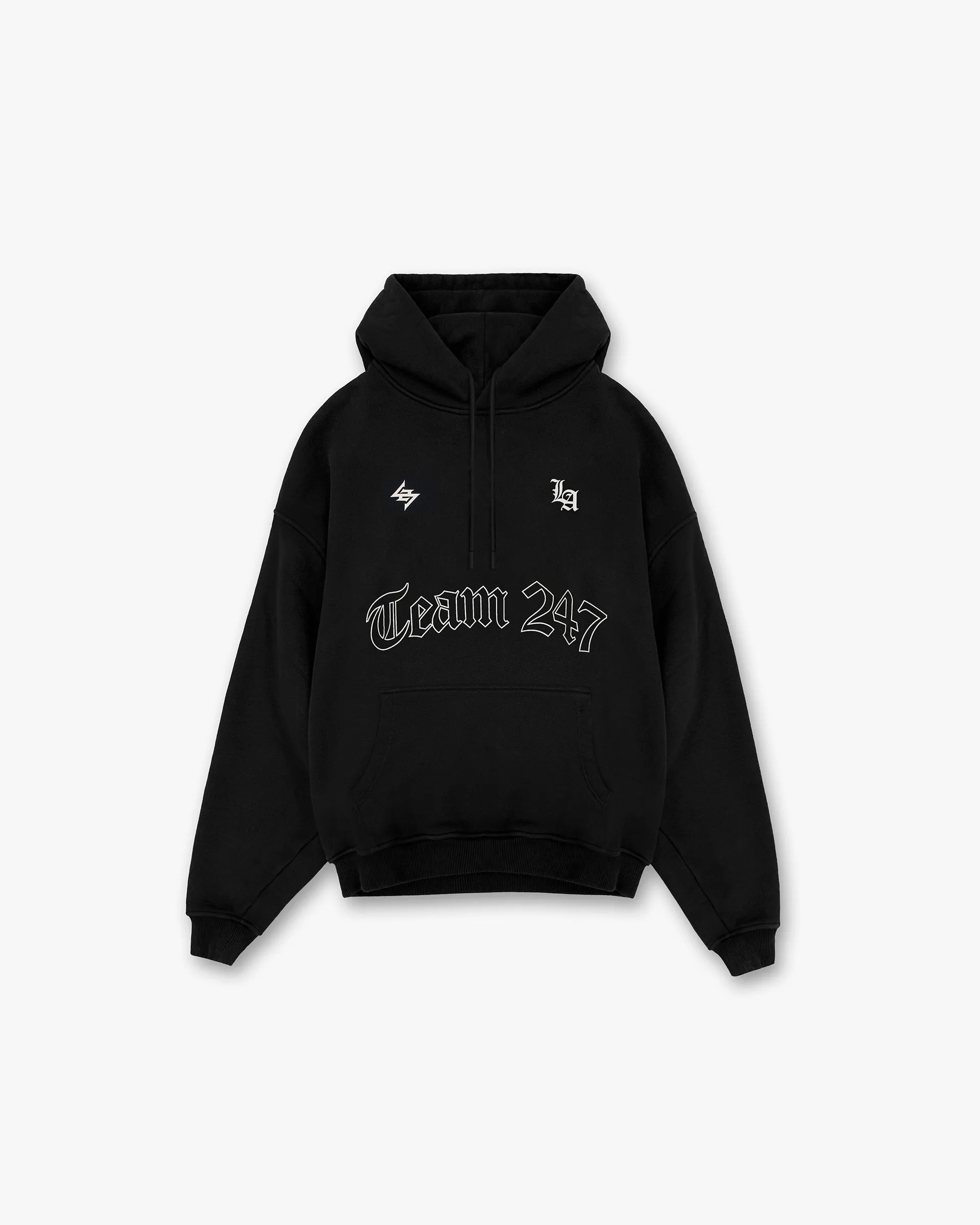 247 LA Marathon Oversized Hoodie - Black