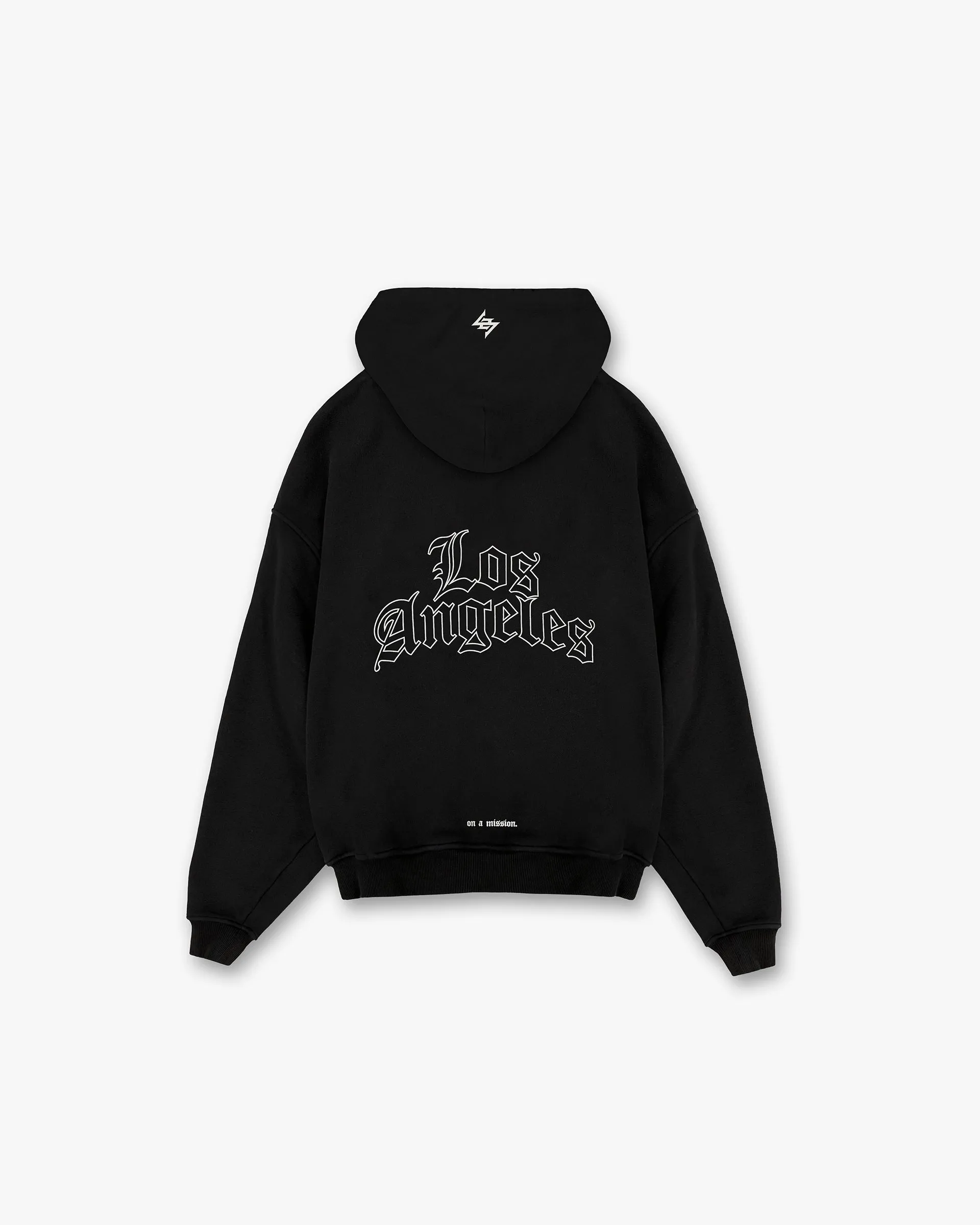 247 LA Marathon Oversized Hoodie - Black