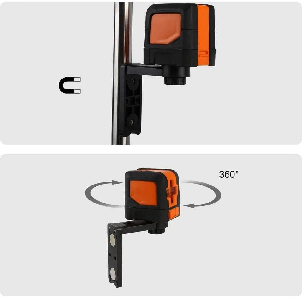 50-Foot Cross-Line Laser Level with Horizontal and Vertical Laser Alignment