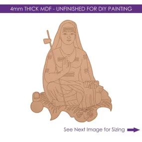 Adi Shankaracharya MDF Pre-Marked Cutout