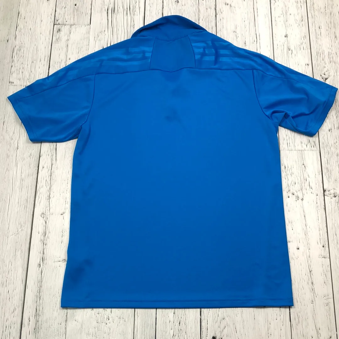 Adidas blue golf shirt - His M