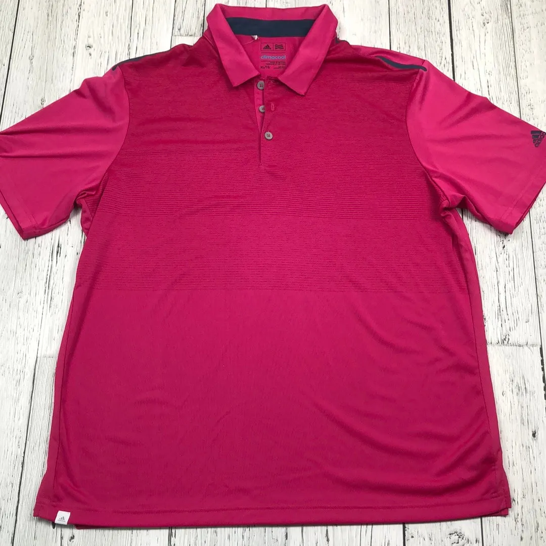 Adidas Pink Golf Polo Shirt - His XL