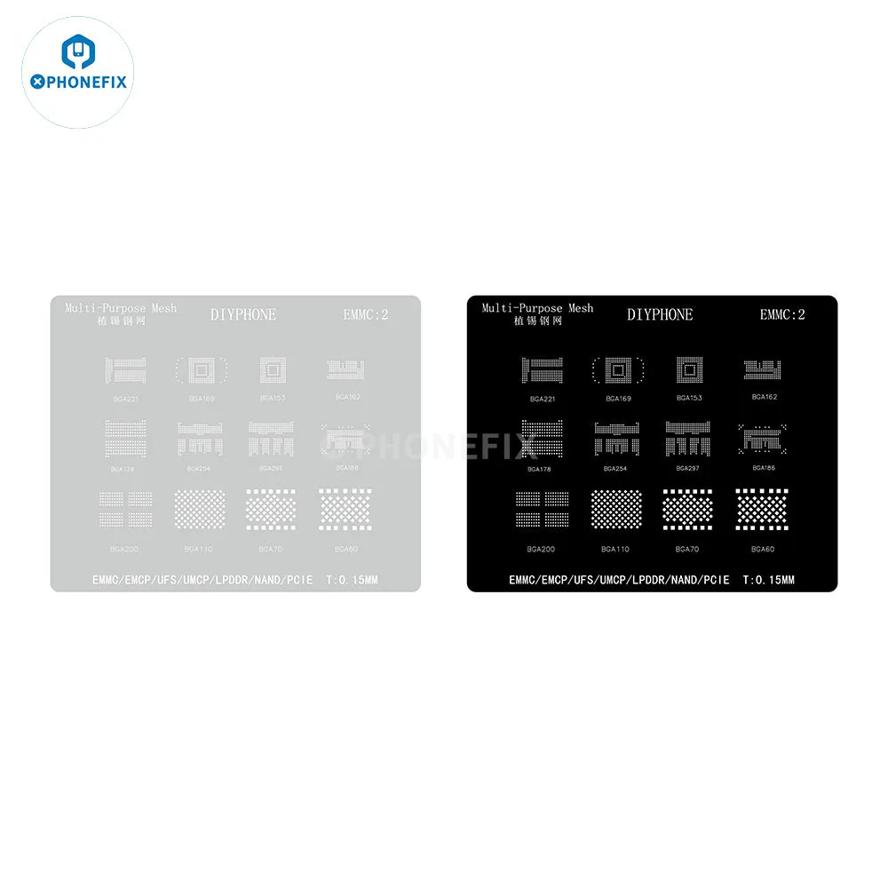 Amaoe BGA Reballing Stencil For EMMC/EMCP/UFS IC Chip Soldering