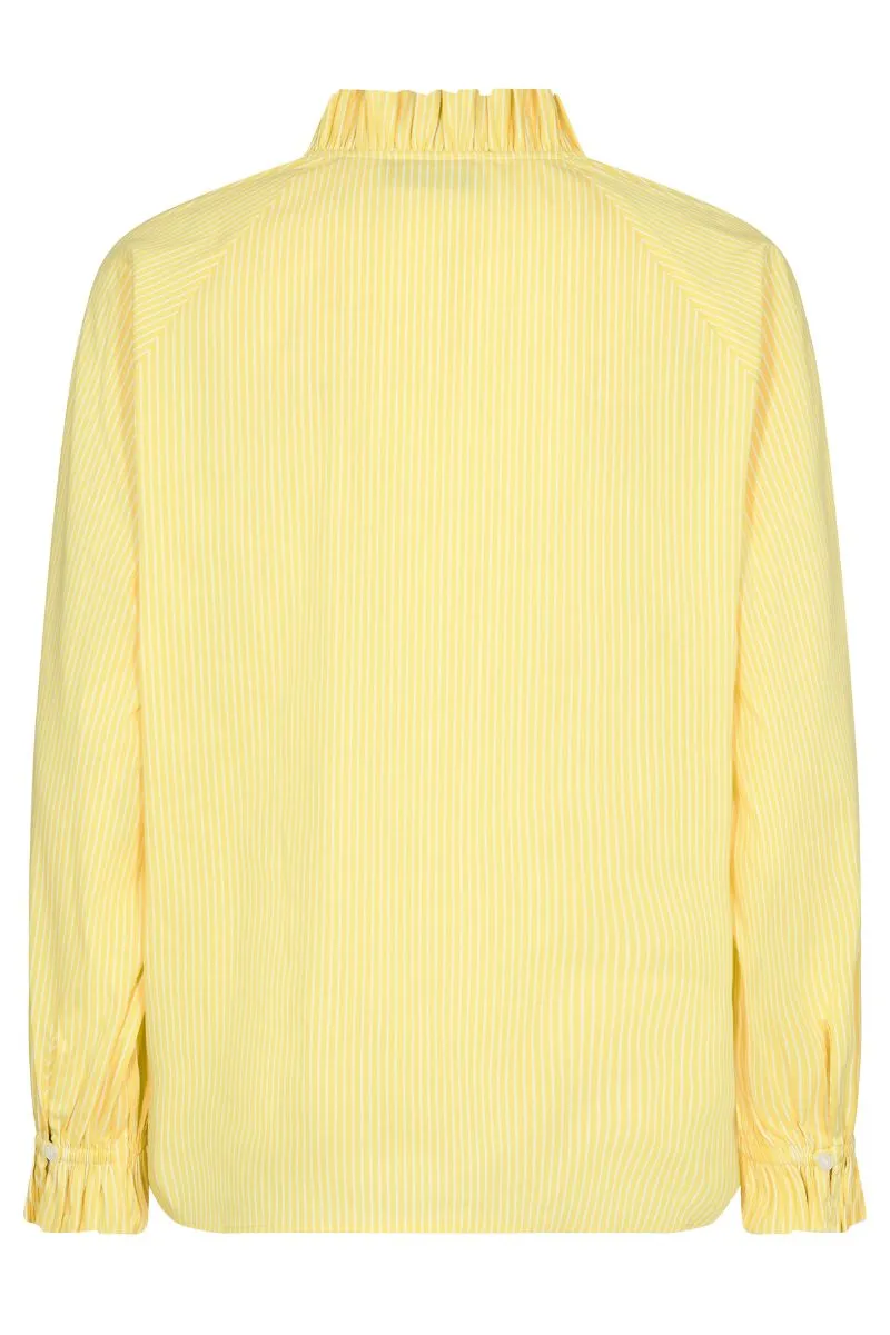 Amelia Stripe Blouse | Yellow Plum  | Bluse fra Mos Mosh