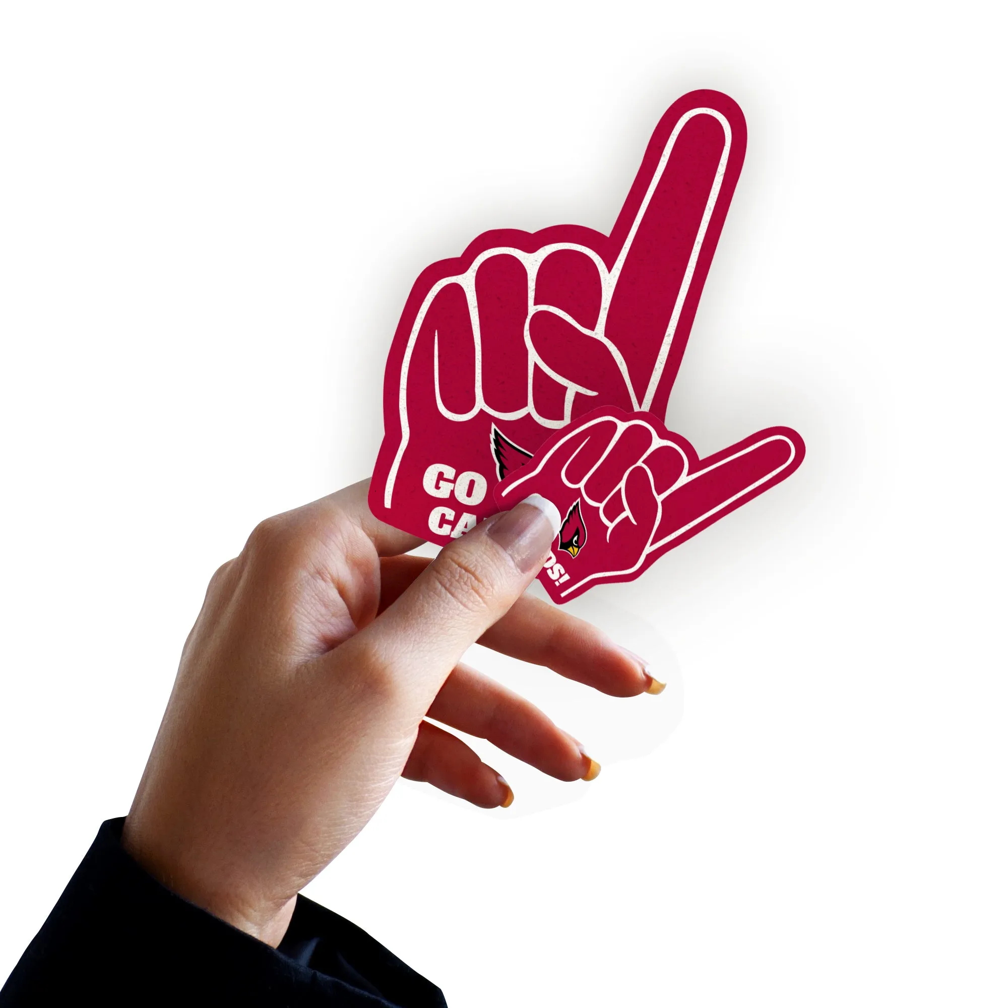 Arizona Cardinals: Foam Finger MINIS - Officially Licensed NFL Removable Adhesive Decal