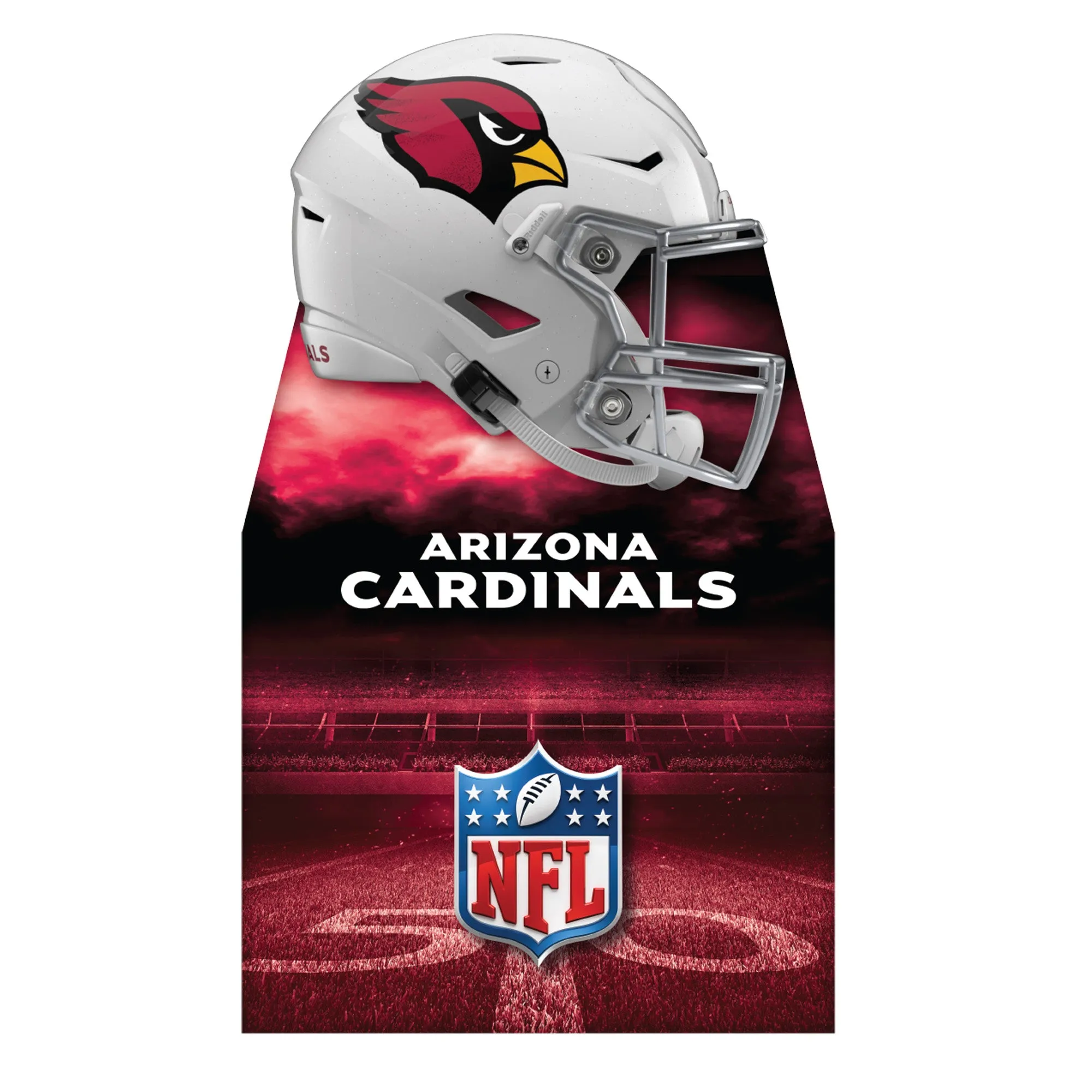 Arizona Cardinals:  Helmet Stand Out Mini   Cardstock Cutout  - Officially Licensed NFL    Stand Out