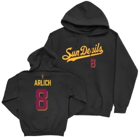 Arizona State Baseball Black Script Hoodie  - Max Arlich