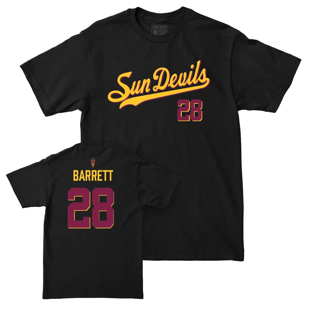 Arizona State Baseball Black Script Tee - Easton Barrett