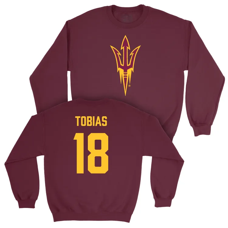 Arizona State Baseball Maroon Legacy Crew - Jacob Tobias