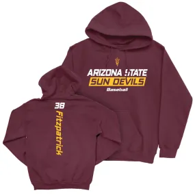 Arizona State Baseball Maroon Rush Hoodie - Sean Fitzpatrick