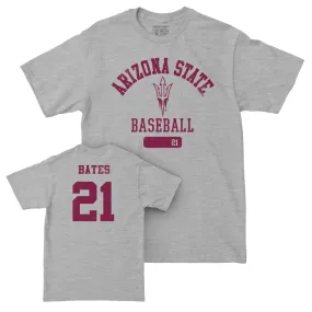 Arizona State Baseball Sport Grey Varsity Tee  - Camden Bates