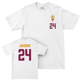 Arizona State Baseball White Logo Comfort Colors Tee - Isaiah Jackson