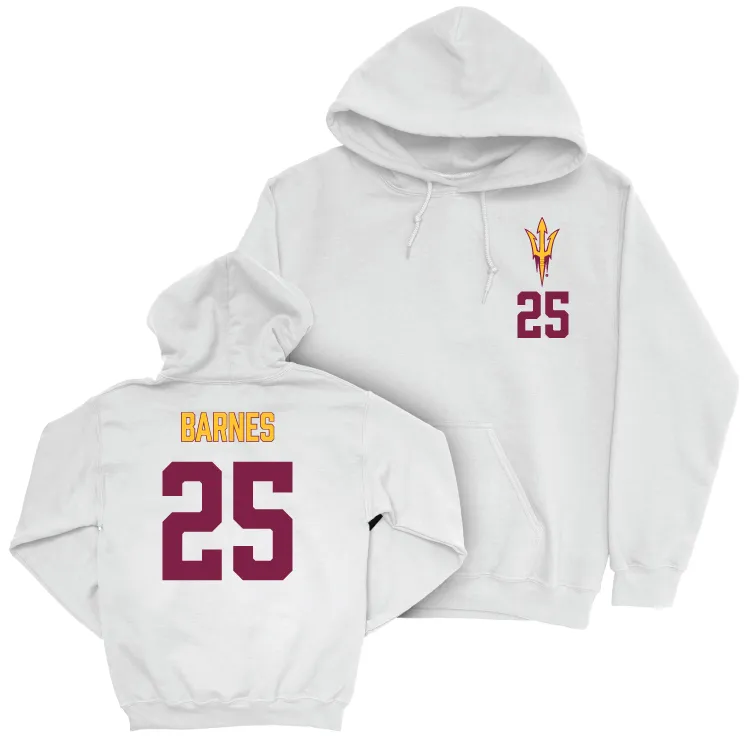 Arizona State Baseball White Logo Hoodie - Bradyn Barnes