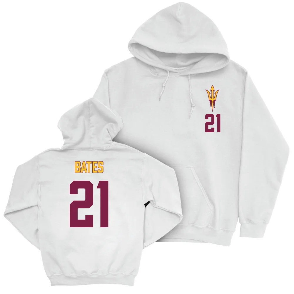 Arizona State Baseball White Logo Hoodie  - Camden Bates