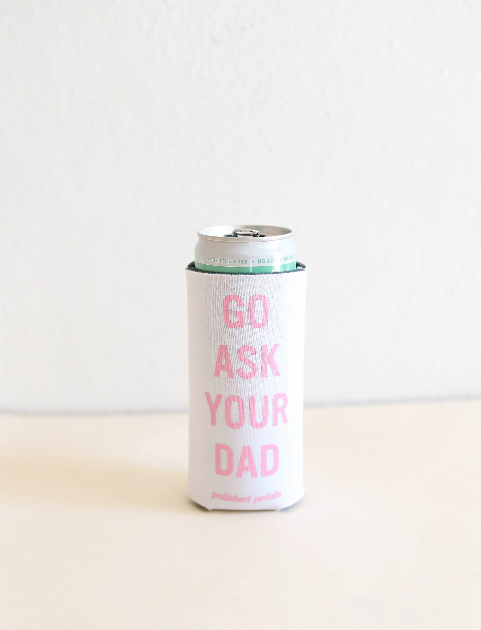 Ask Dad | Seltzer Can Koozie: Burnt Orange