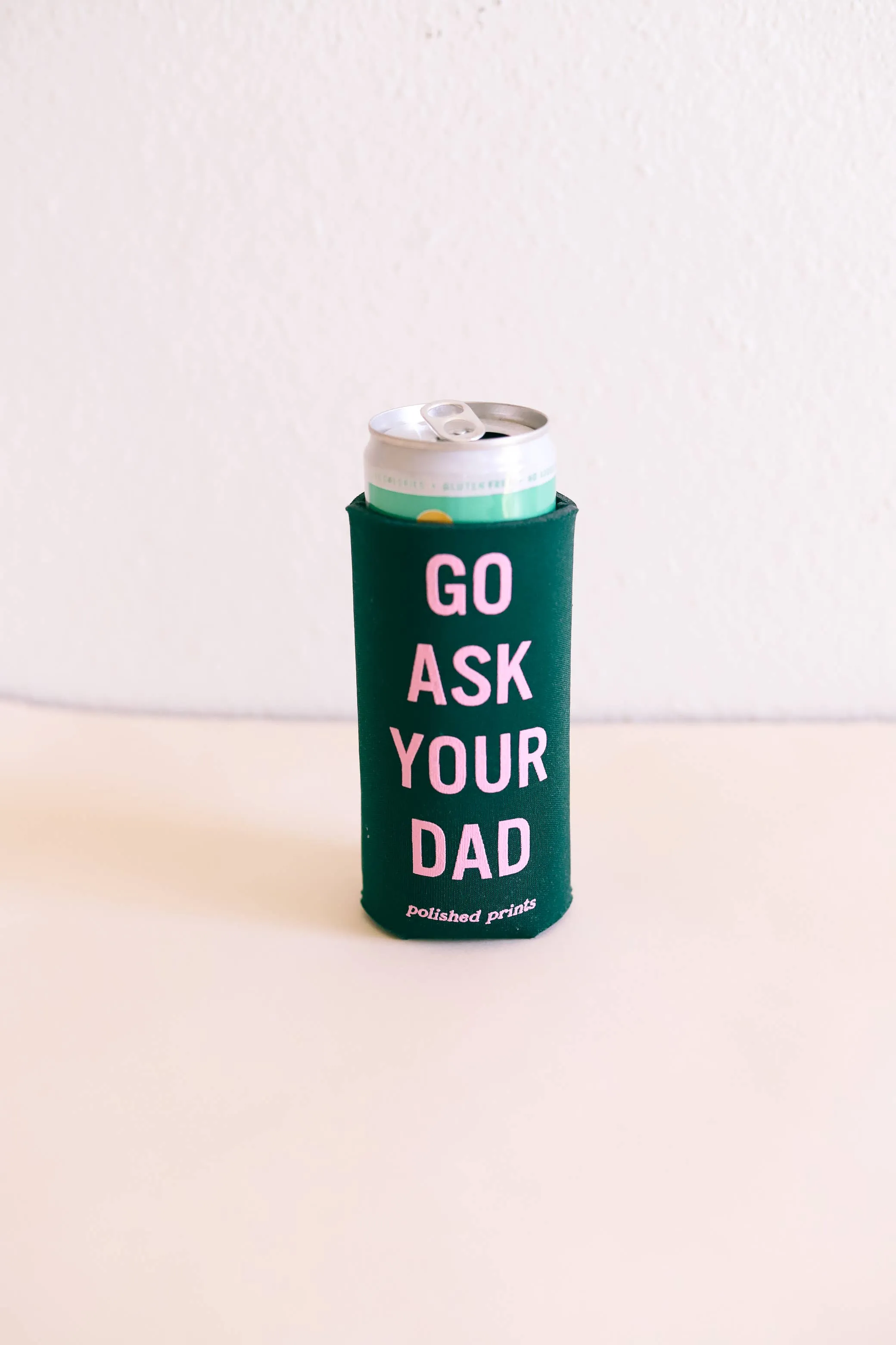 Ask Dad | Seltzer Can Koozie: Burnt Orange