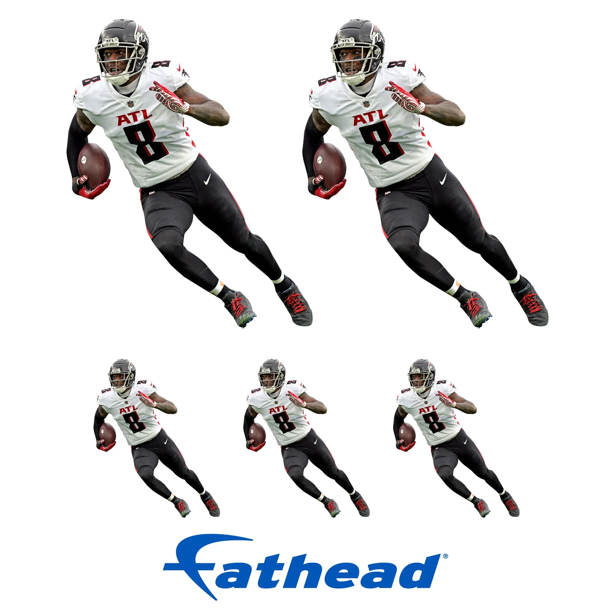 Atlanta Falcons: Kyle Pitts  Minis        - Officially Licensed NFL Removable     Adhesive Decal