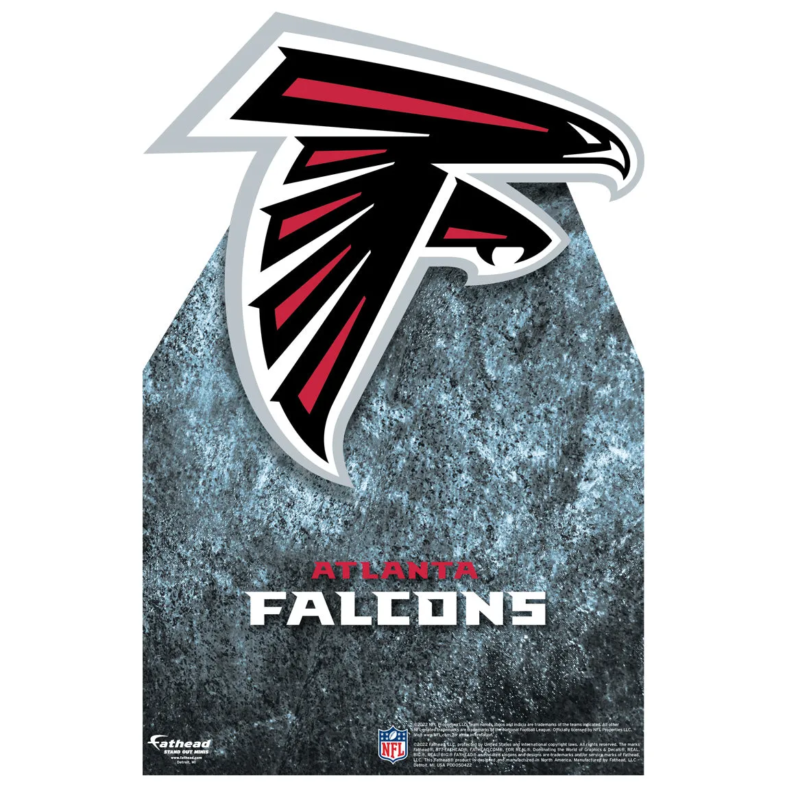 Atlanta Falcons:   Logo  Mini   Cardstock Cutout  - Officially Licensed NFL    Stand Out