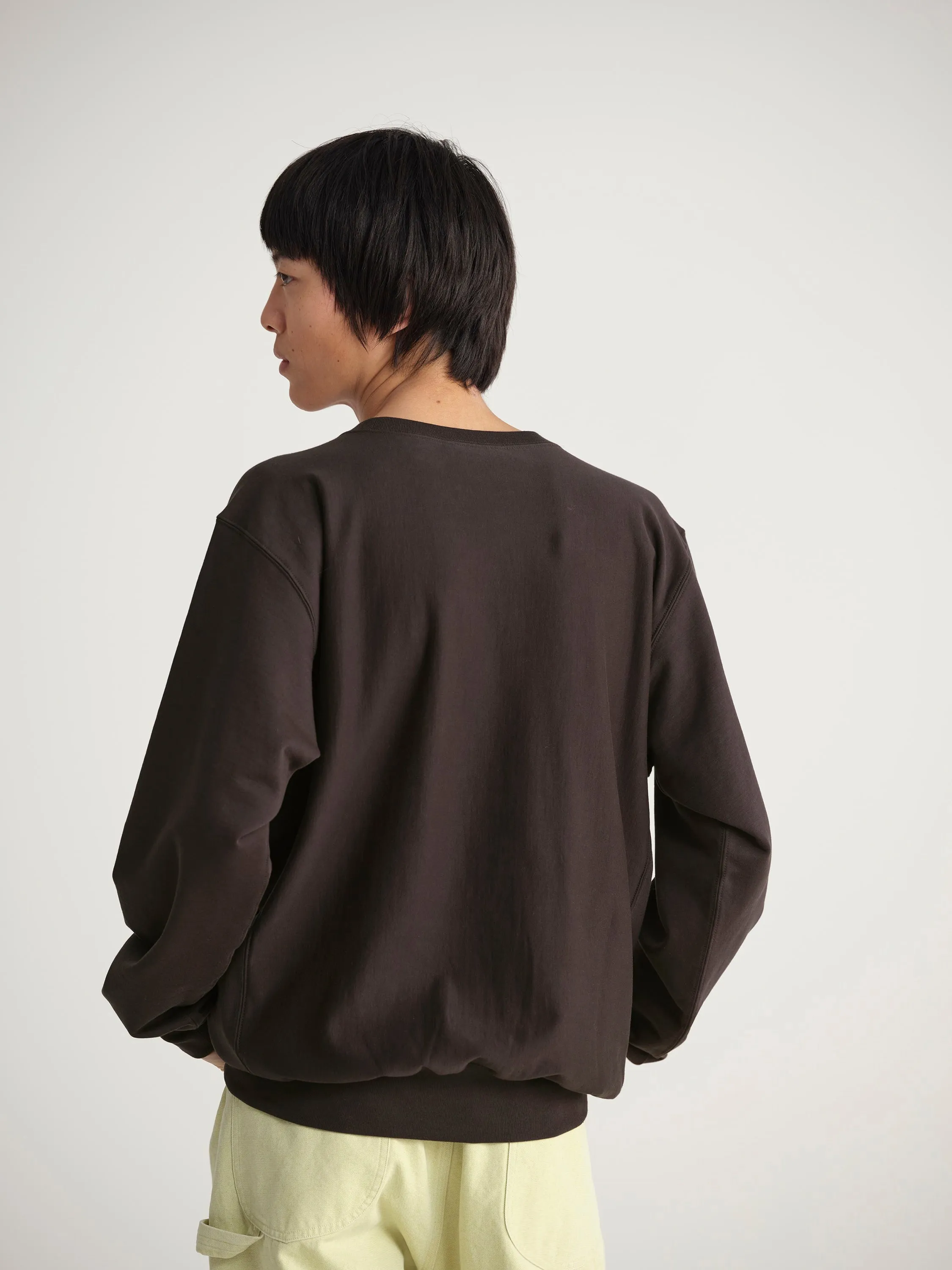 Auralee Super High Gauge Sweat Pullover - Dark Brown