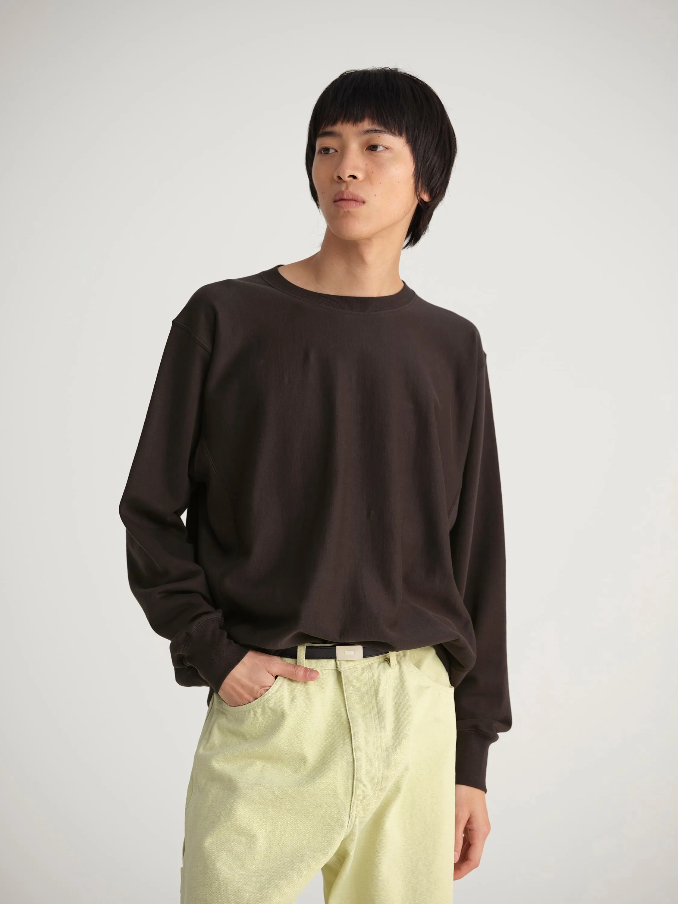 Auralee Super High Gauge Sweat Pullover - Dark Brown