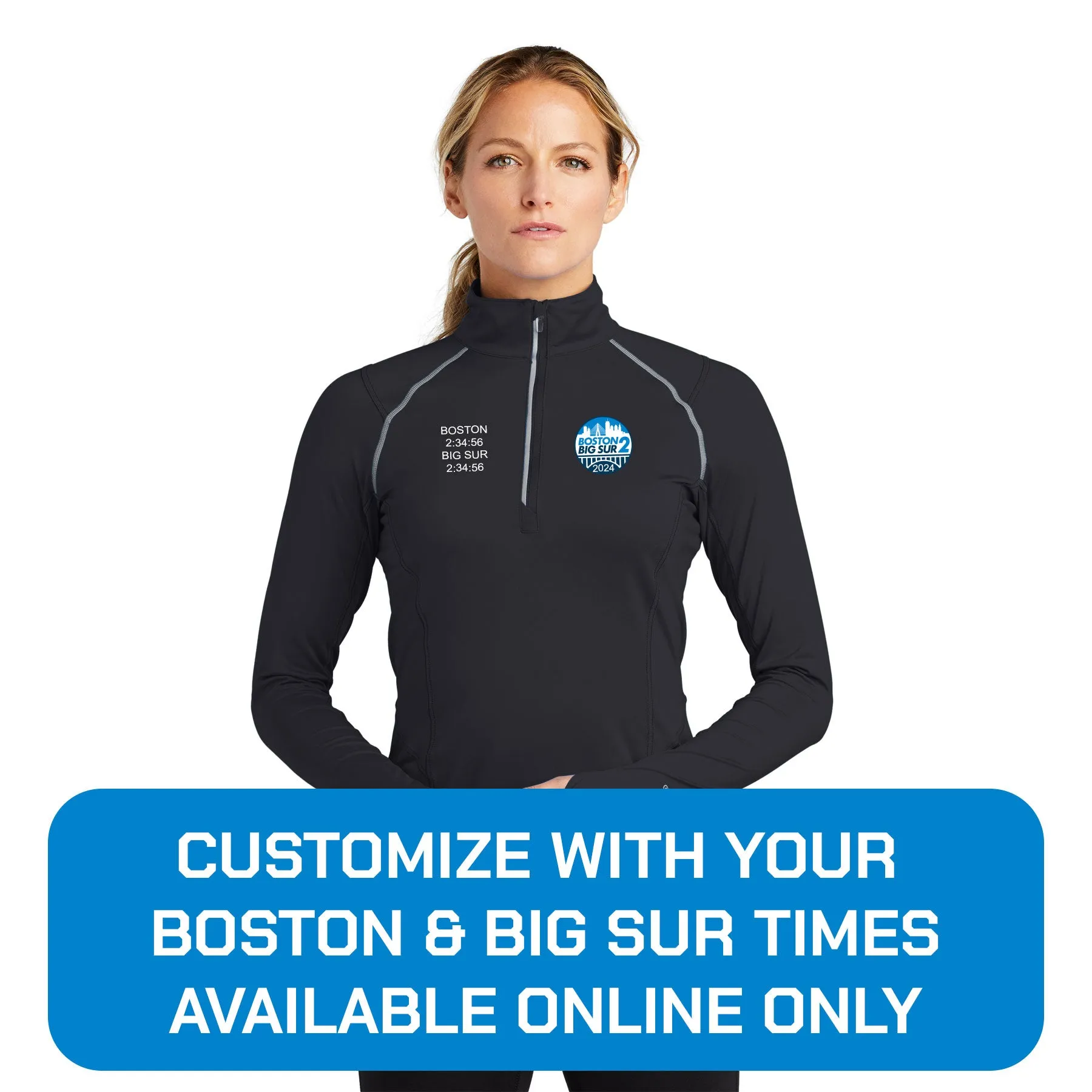 B2BS Women's Tech OGIO 1/4 Zip -Blacktop- 2024 Finisher