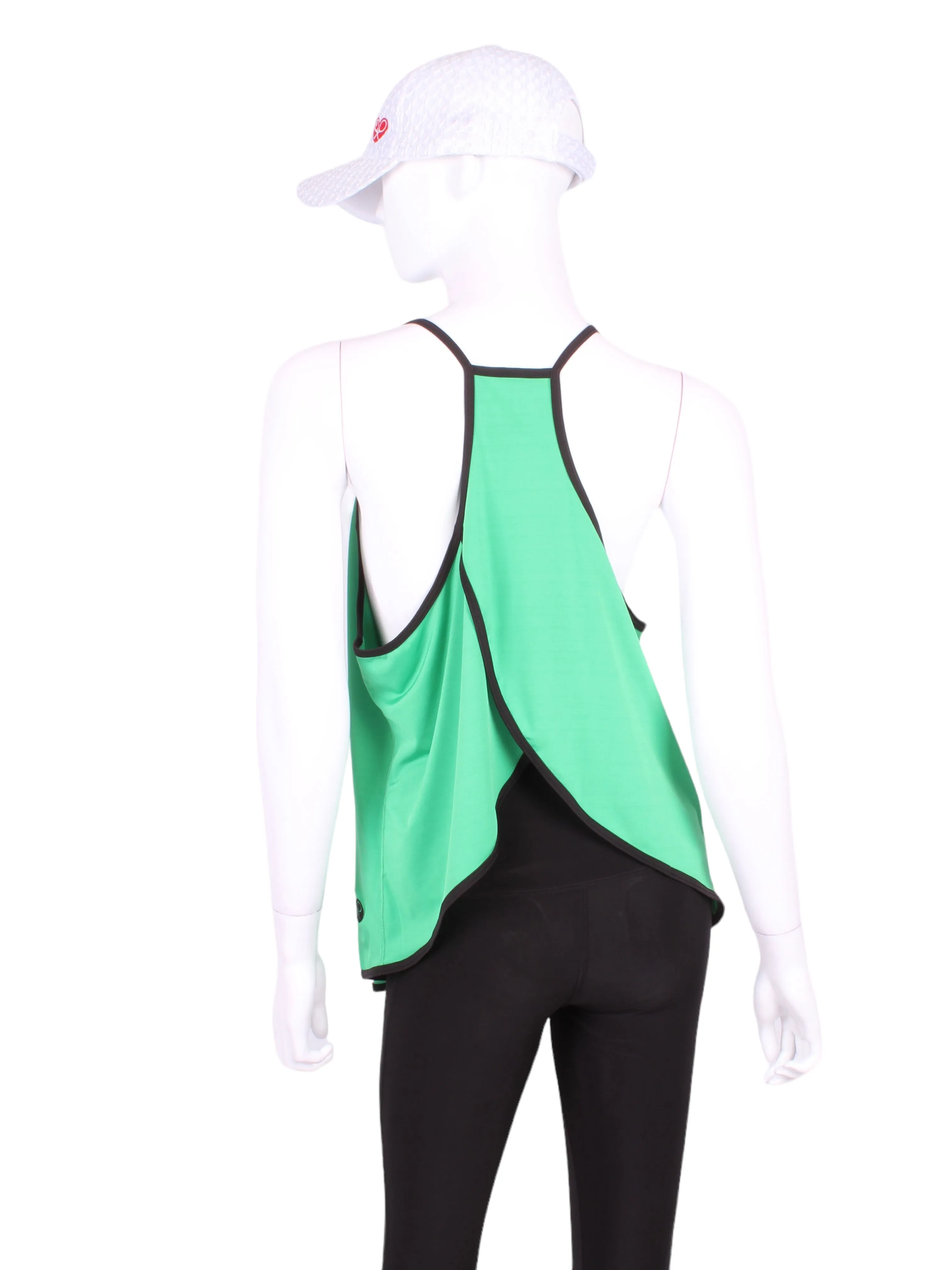 Baggy Tank Tennis Top Green