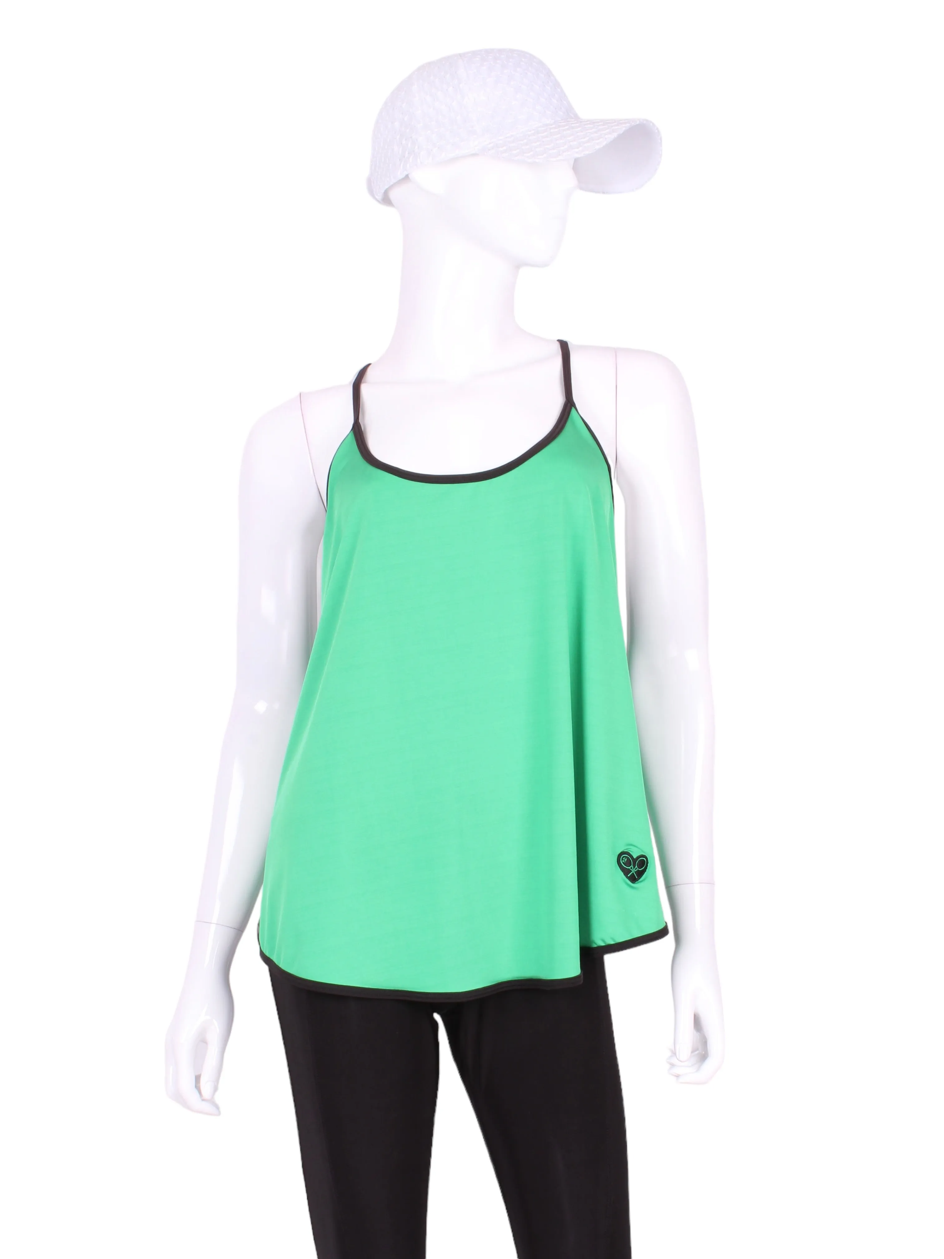 Baggy Tank Tennis Top Green