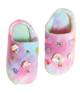 Bari Lynn Slippers Tie Dye Charm