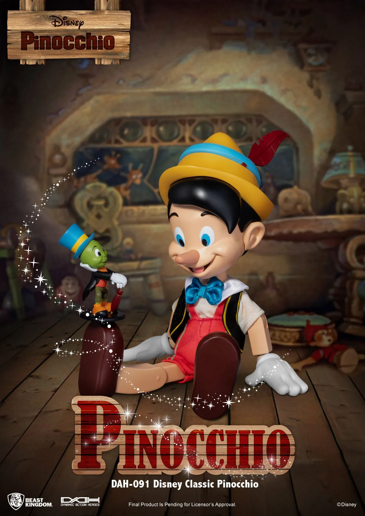 Beast Kingdom Disney Classic Pinocchio Dynamic 8ction Heroes 1/9 Action Figure