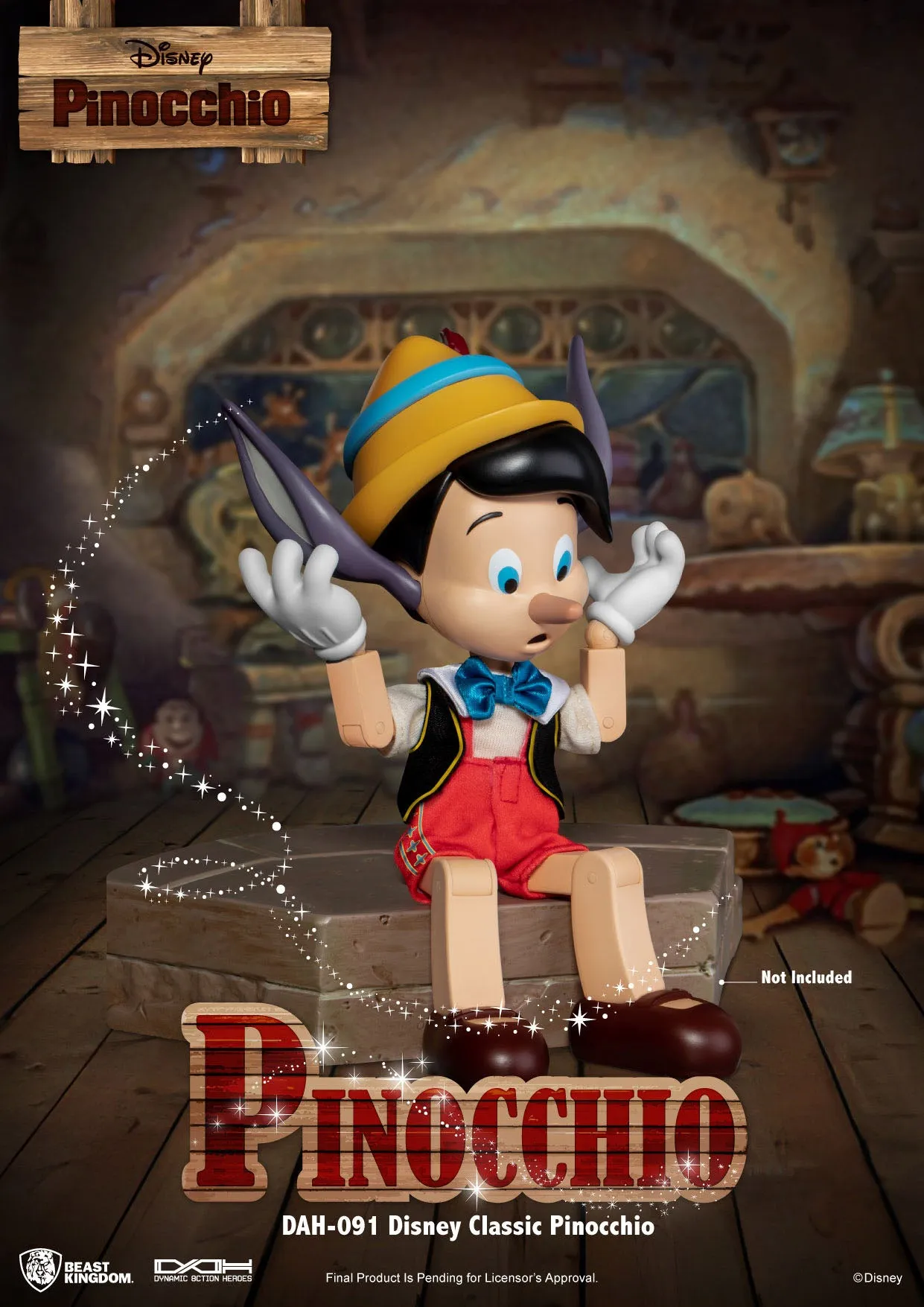 Beast Kingdom Disney Classic Pinocchio Dynamic 8ction Heroes 1/9 Action Figure