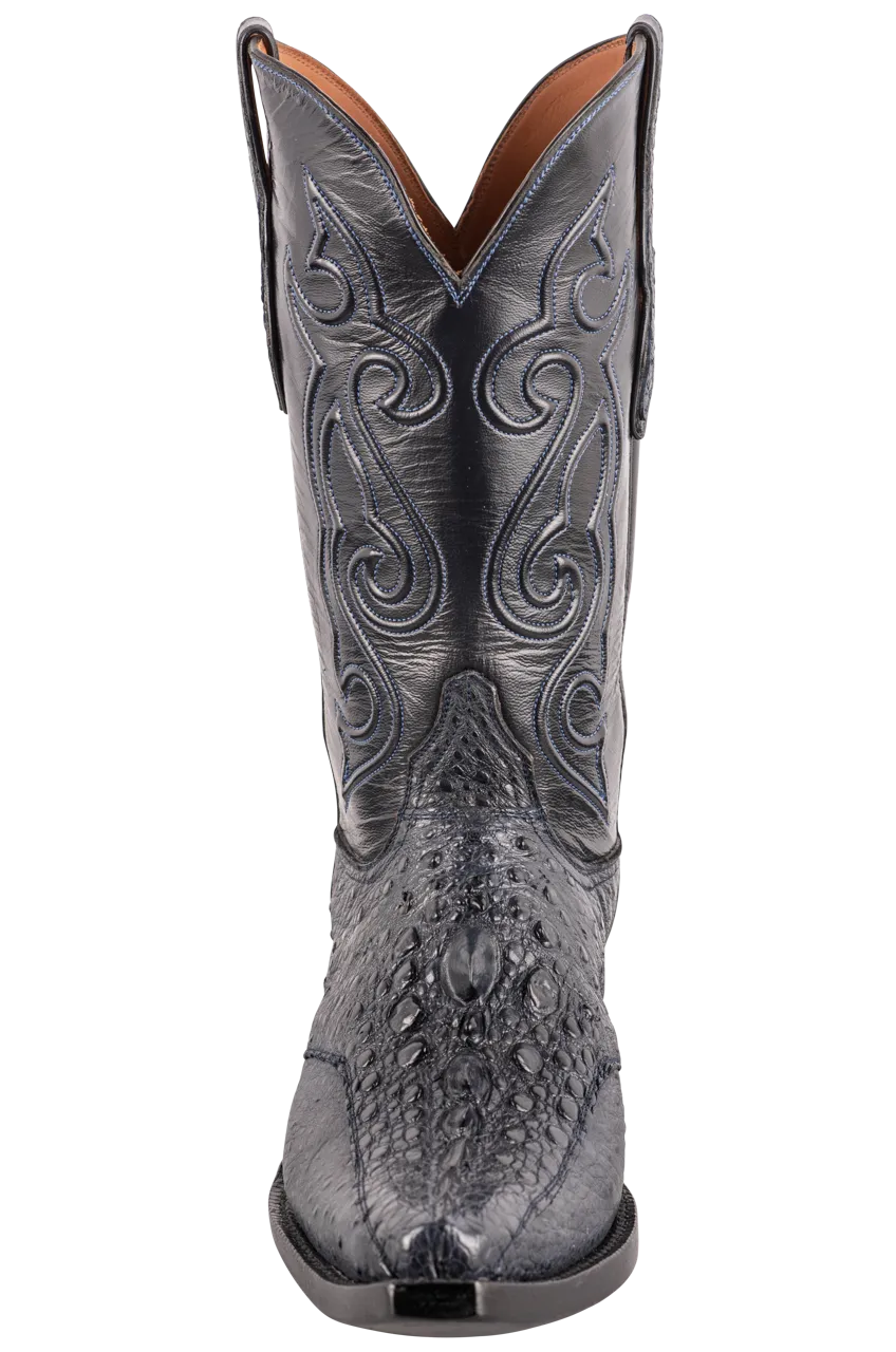 Black Jack Men's Exclusive Snapping Turtle Cowboy Boots - Navy