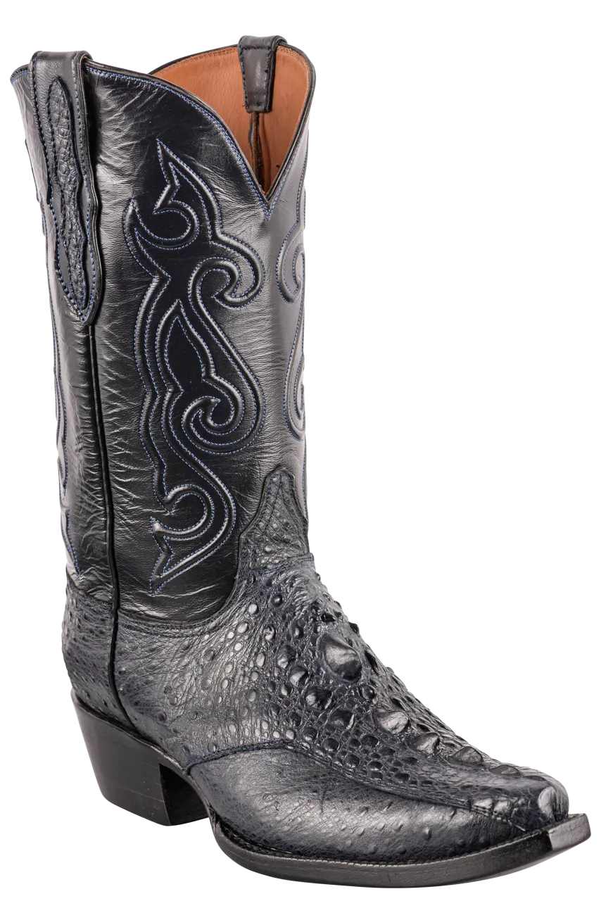 Black Jack Men's Exclusive Snapping Turtle Cowboy Boots - Navy