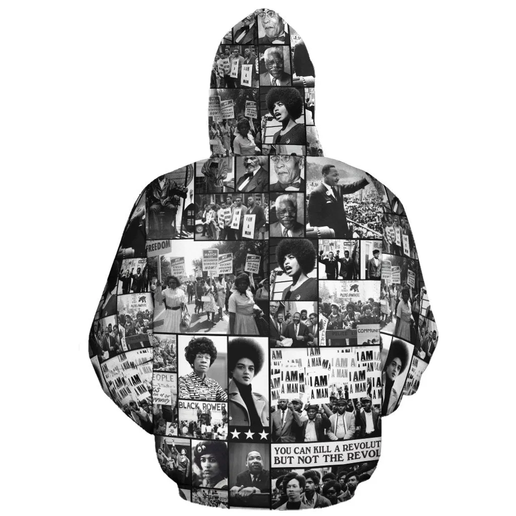 Black Power Images All-over Hoodie