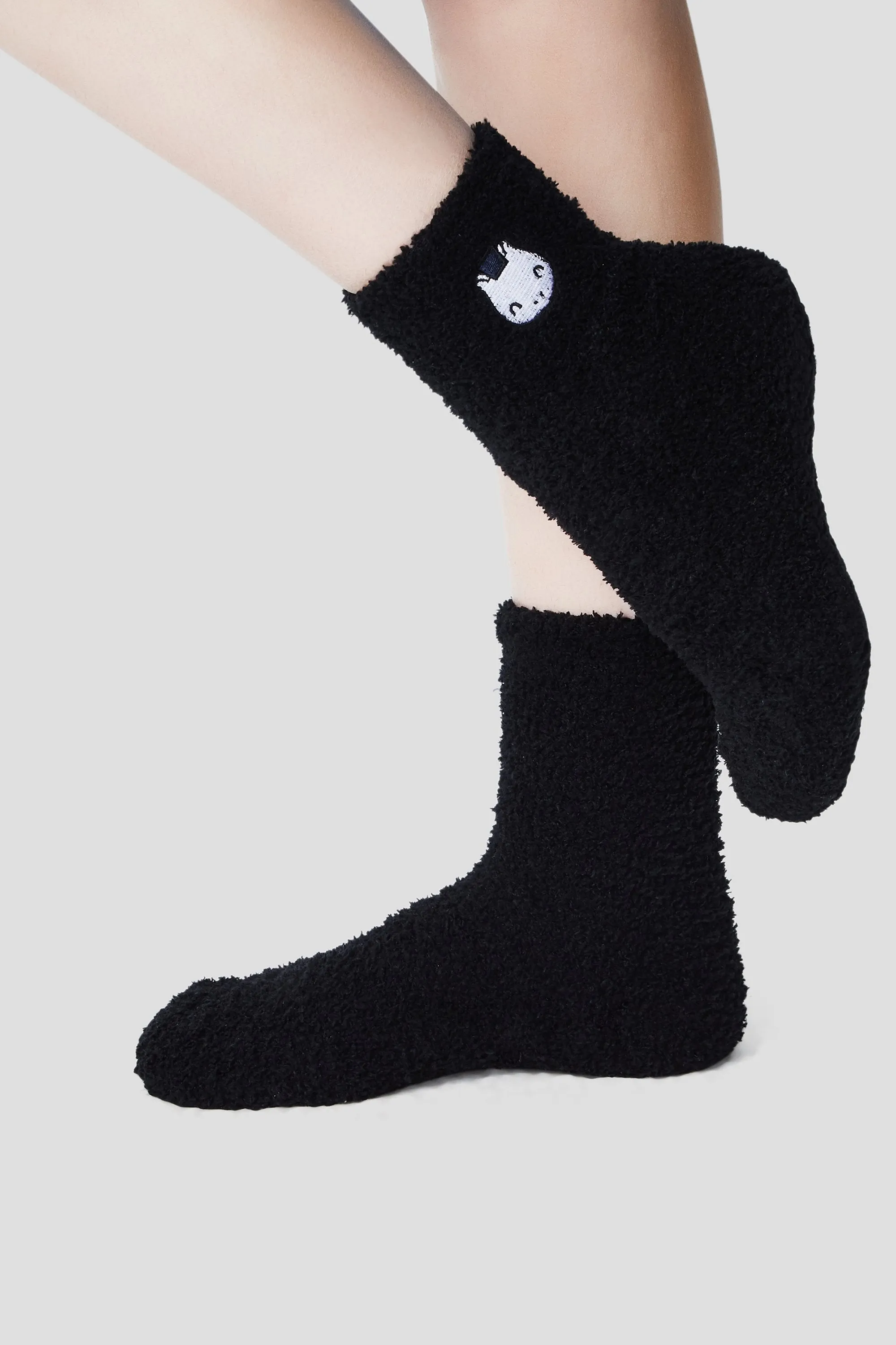 BLUE MICROFIBER SOCKS