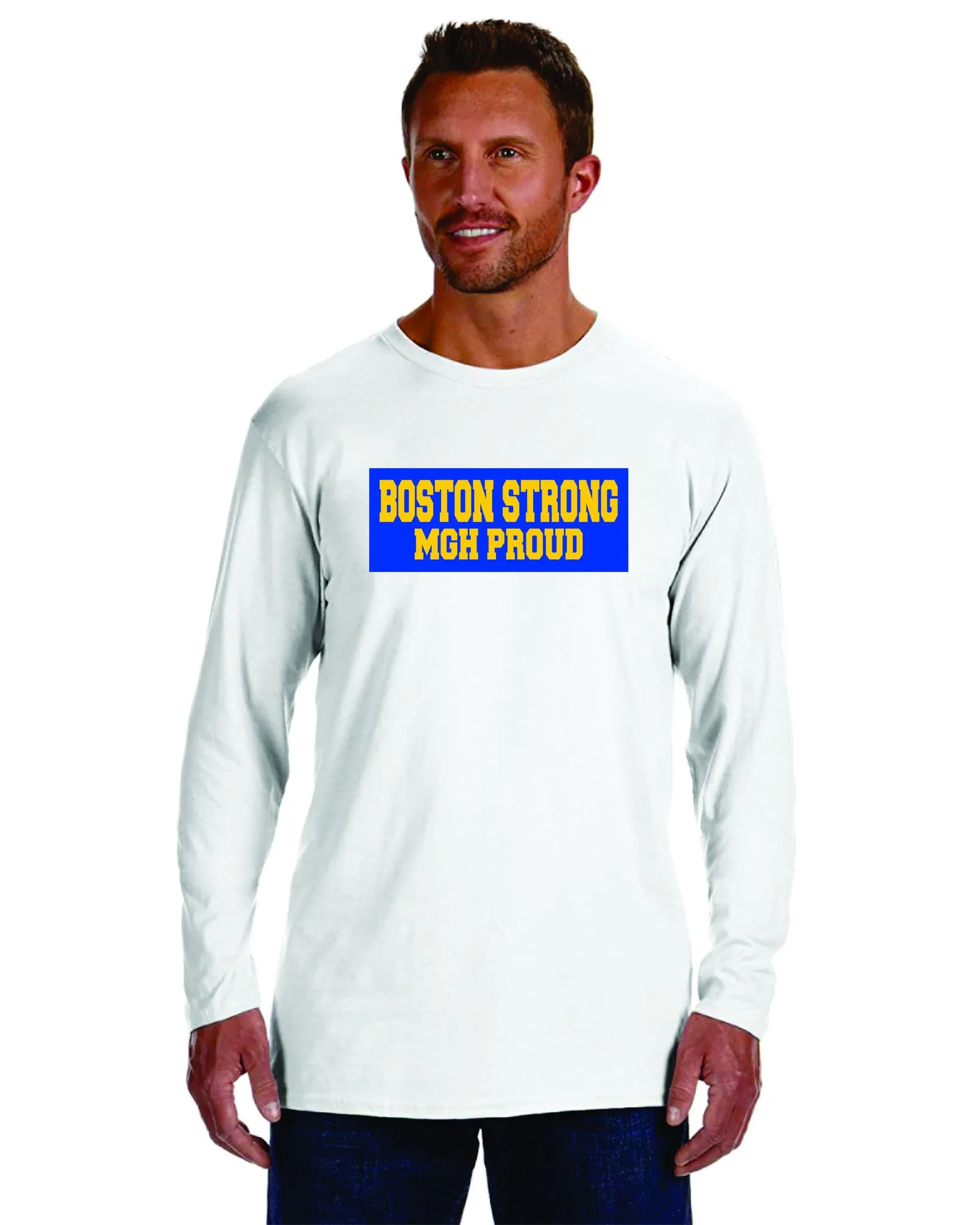 Boston Strong MGH Proud Long Sleeve Tee