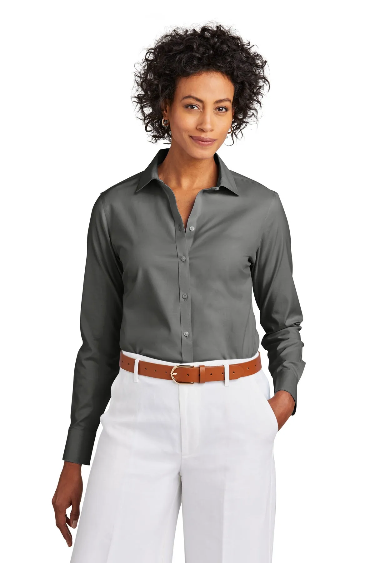 Brooks Brothers Women's Wrinkle-Free Stretch Pinpoint Shirt BB18001