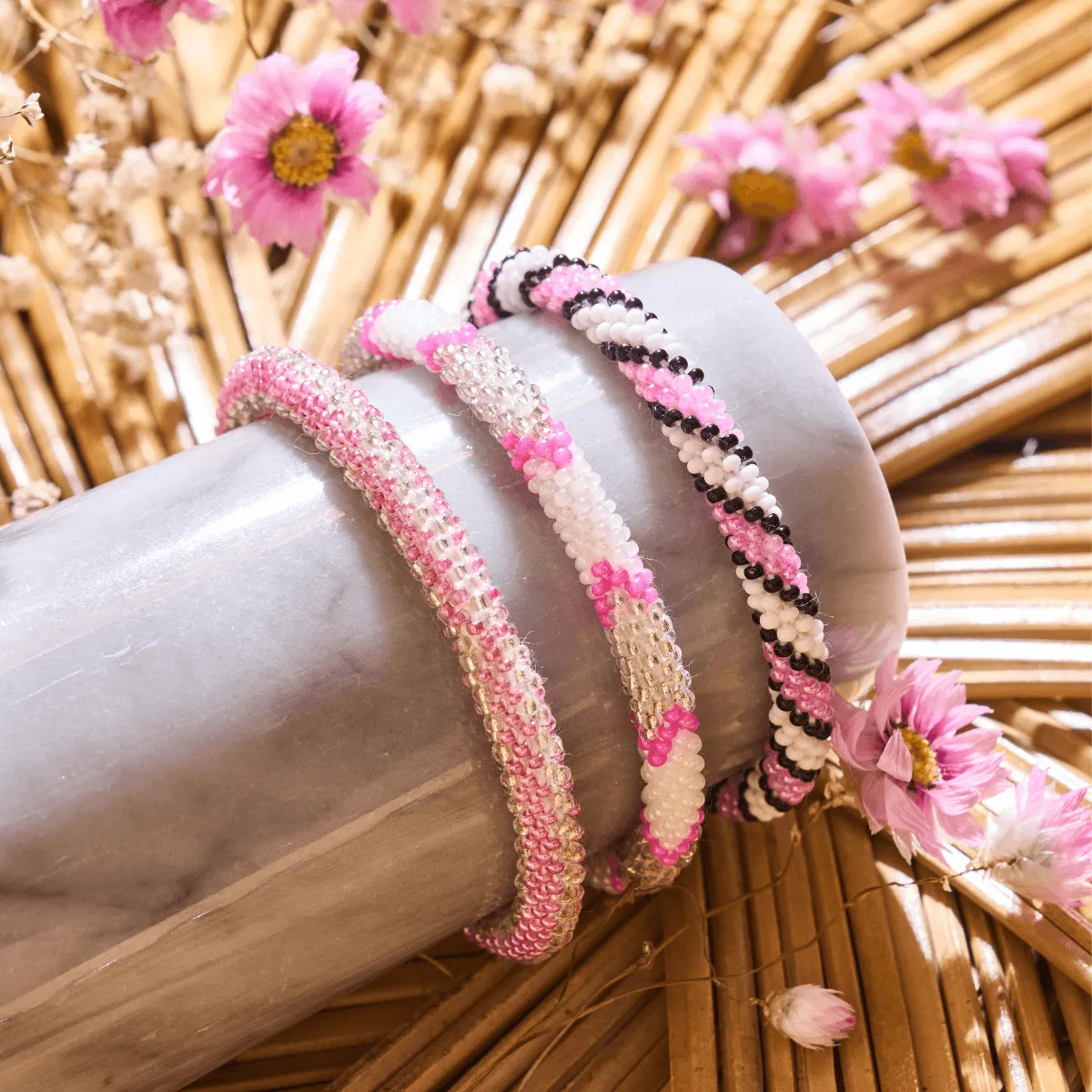 Candy Twist III | Himalayan Glass Bead Bracelet