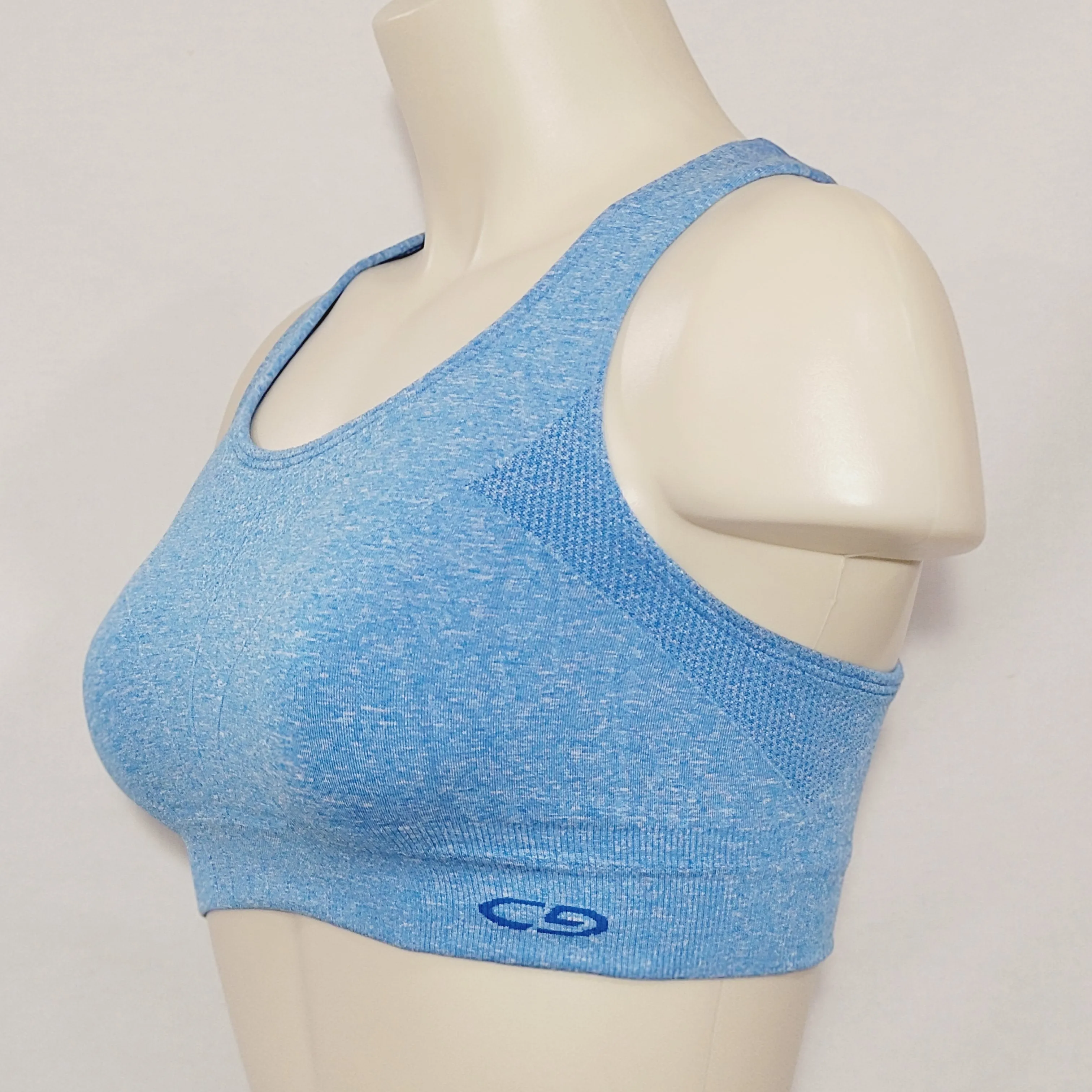 Champion N9526 Duo Dry Max Racerback Wire Free Sports Bra MEDIUM Blue NWT