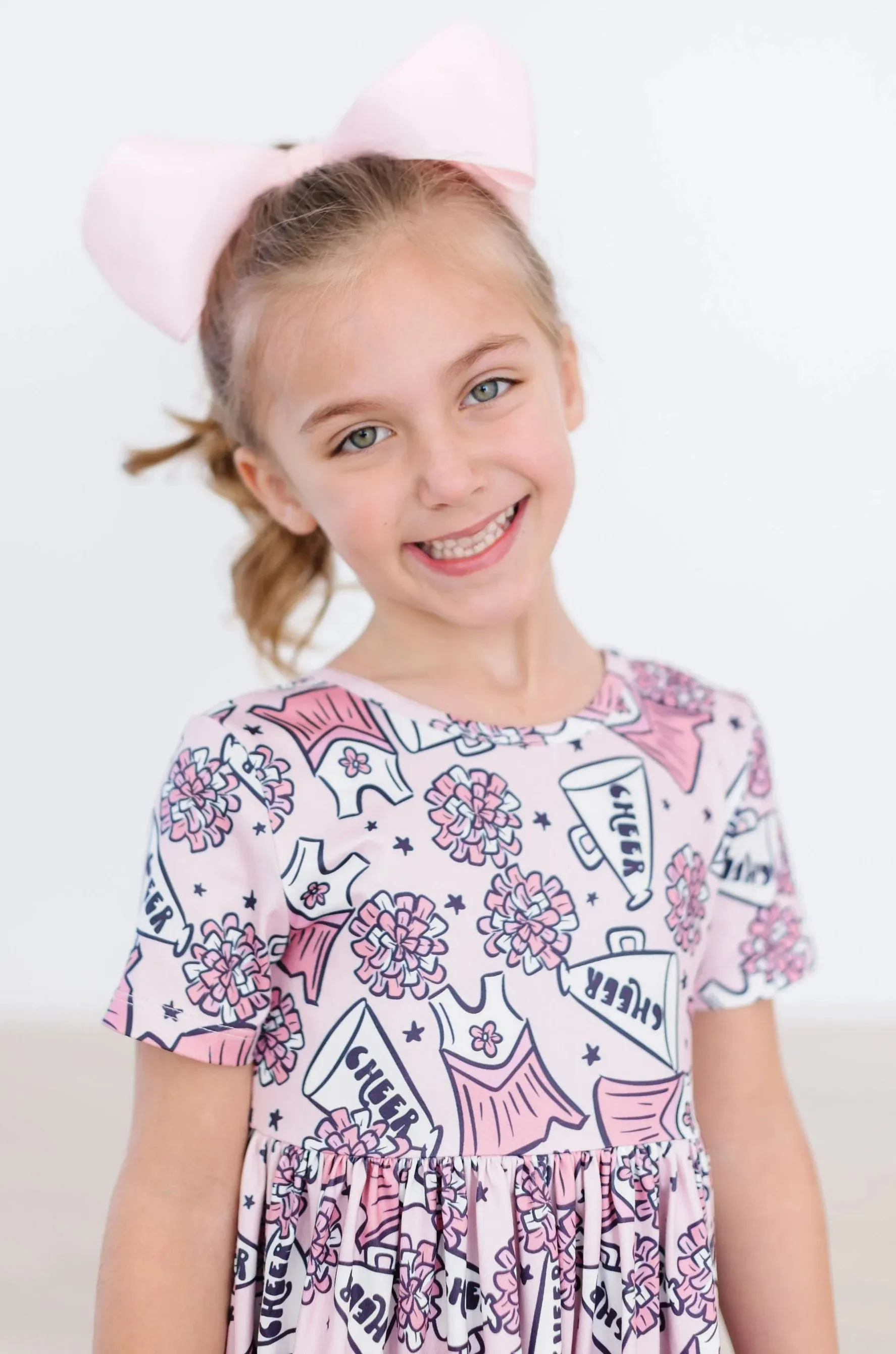 Cheer Print Pocket Twirl Dress