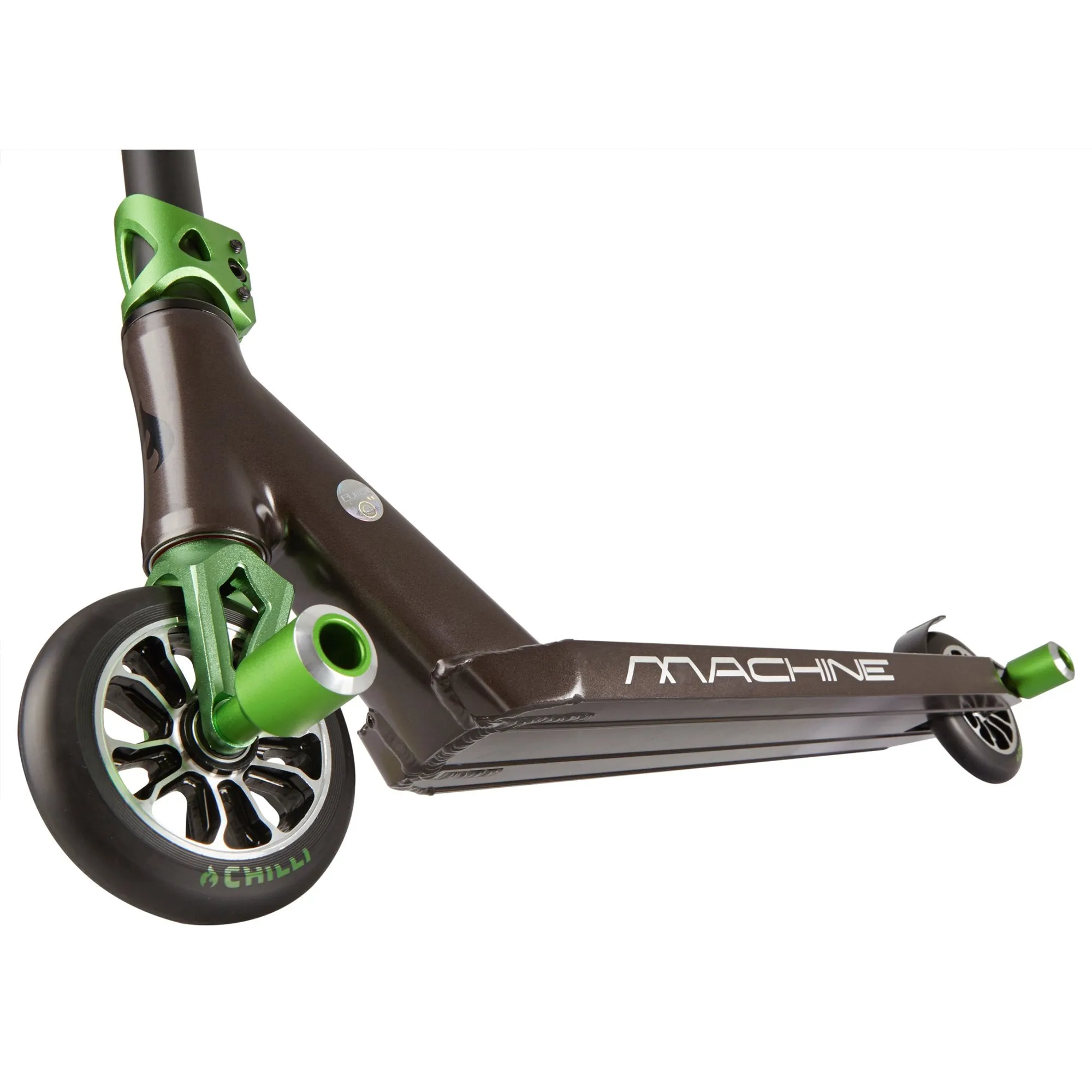 Chilli Pro Scooters Machine Complete Stunt Scooter, Black/Green