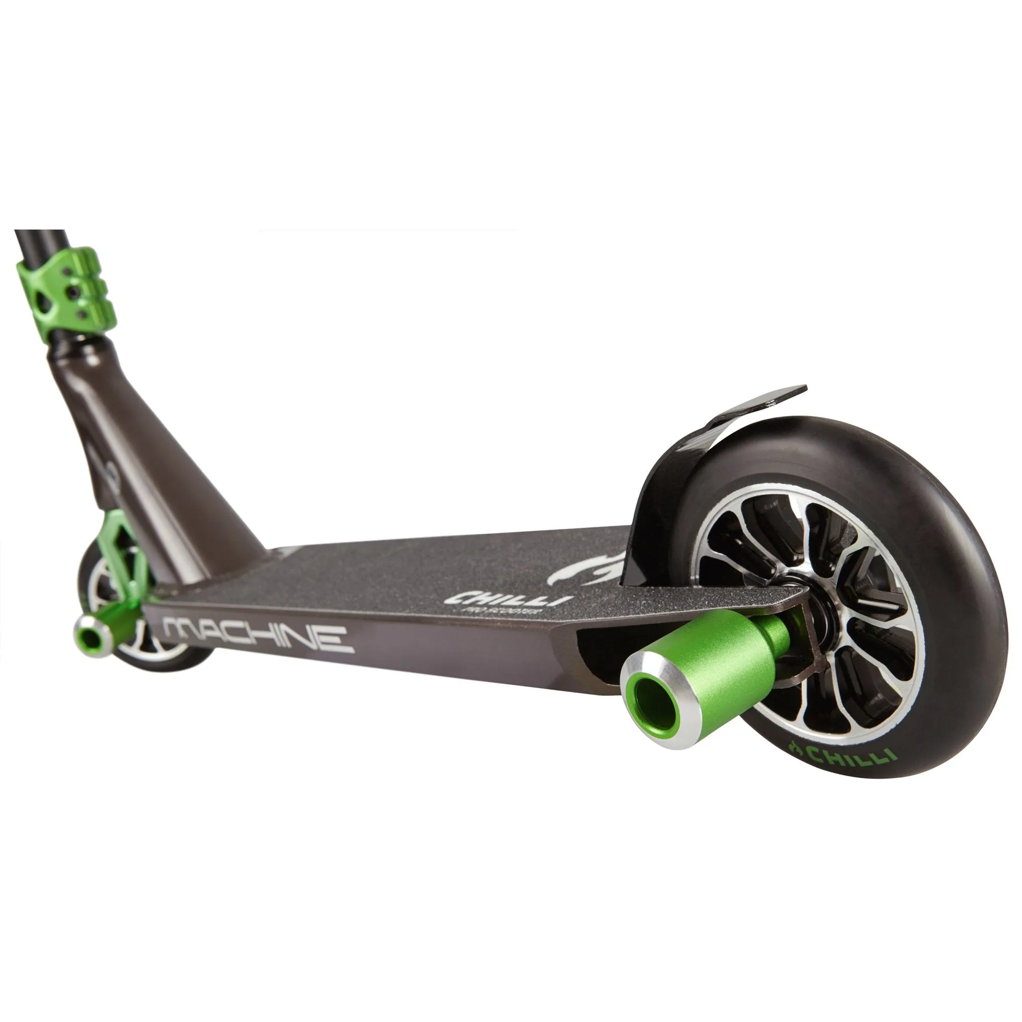 Chilli Pro Scooters Machine Complete Stunt Scooter, Black/Green