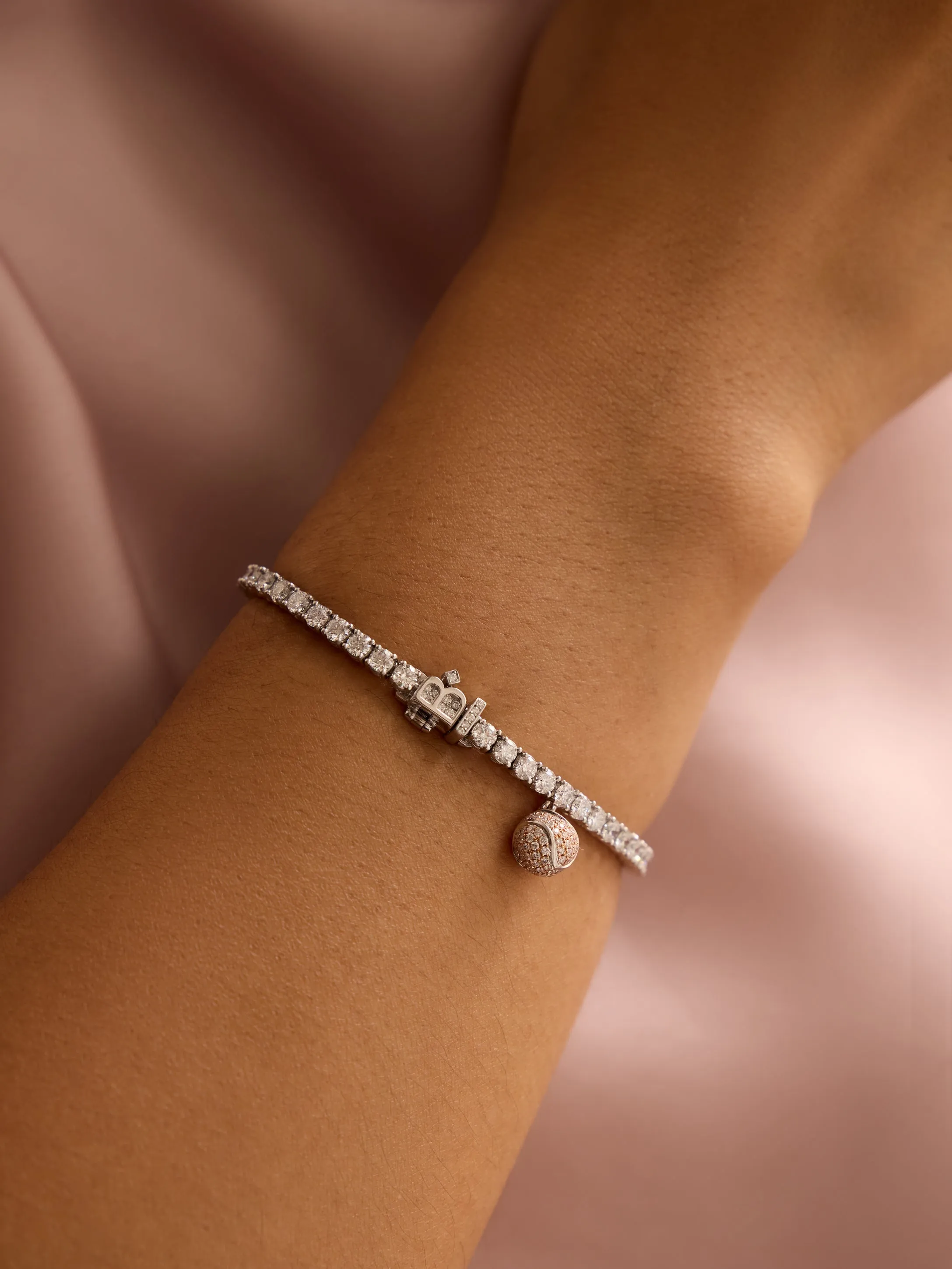 Classic Boodles Platinum Diamond Tennis Bracelet