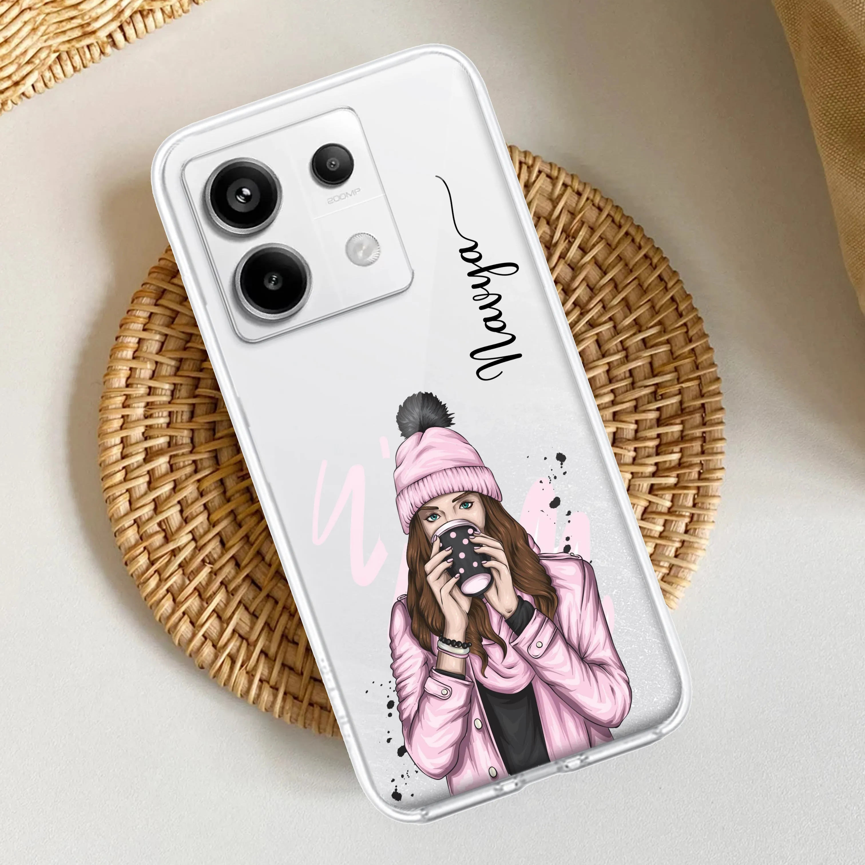 Coffee Time Customize Transparent Silicon Case For Redmi/Xiaomi