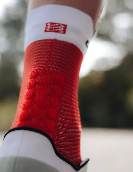 Compressport | Pro Racing Socks V4 | Run High | Red / White