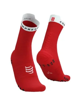 Compressport | Pro Racing Socks V4 | Run High | Red / White