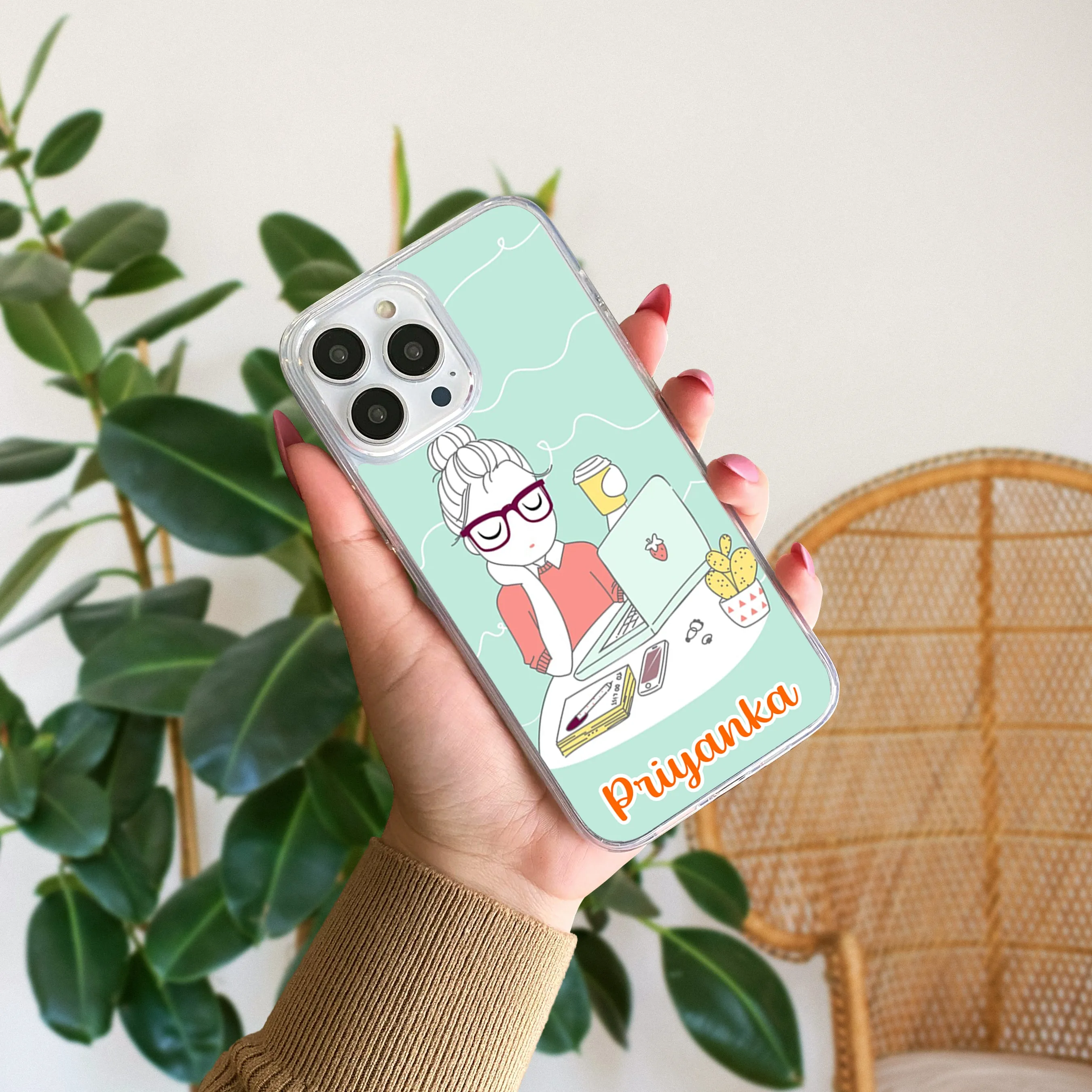 Creator Girl Customize Transparent Silicon Case For Realme/Narzo